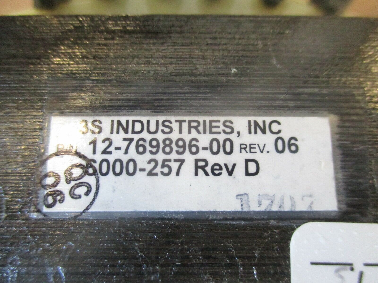 3S Industries Transformer 12-769896-00 Rev. 06 0-300V Used