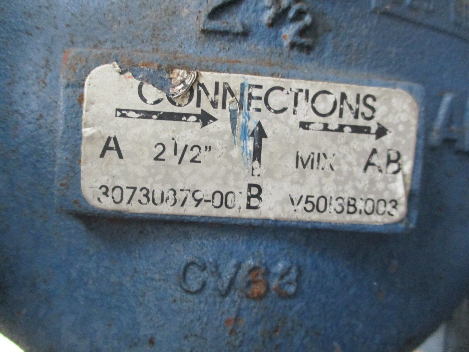 DeZURIK Valve 30673730-001 2-1/2" Used