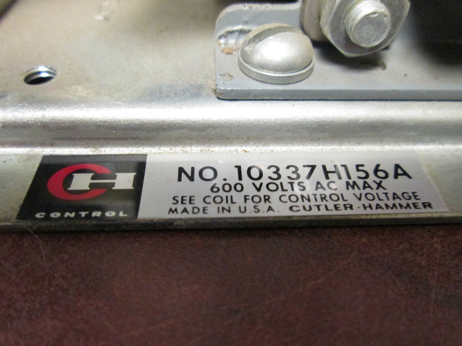 Cutler-Hammer Pneumatic Relay 10337H156A 120V Coil Used