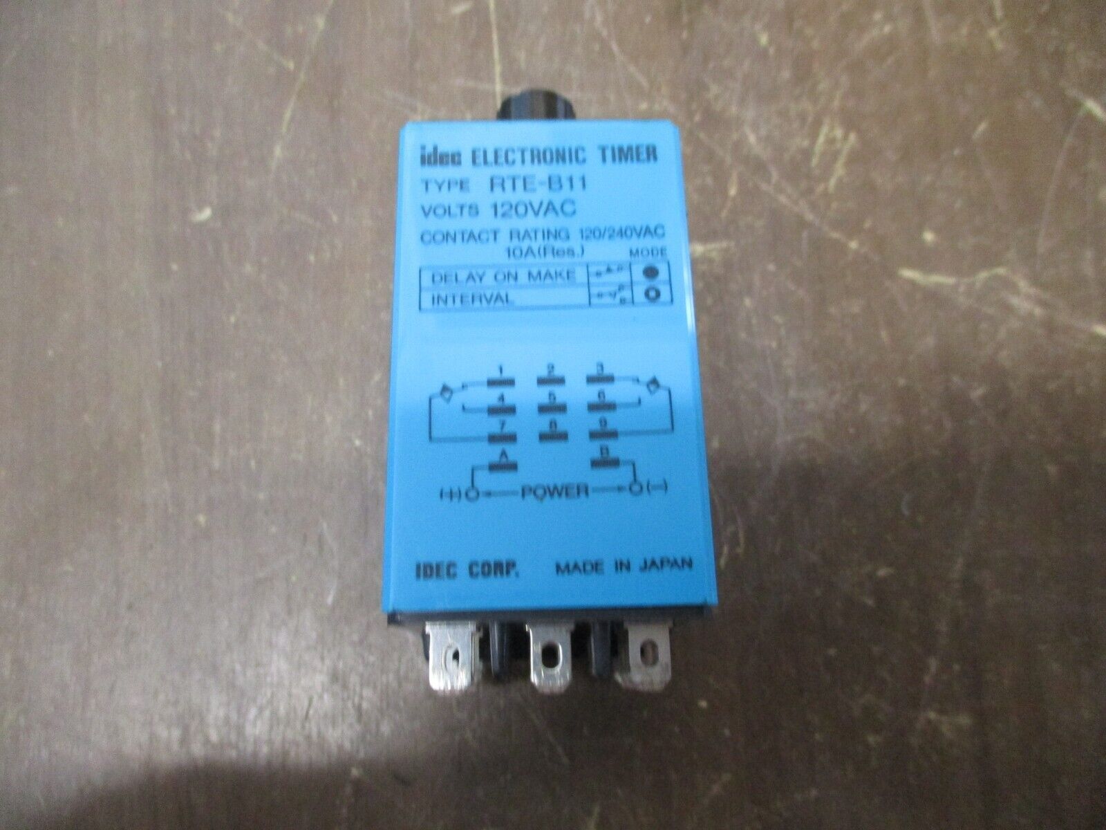 IDEC Electronic Timer RTE-B11 120V Used