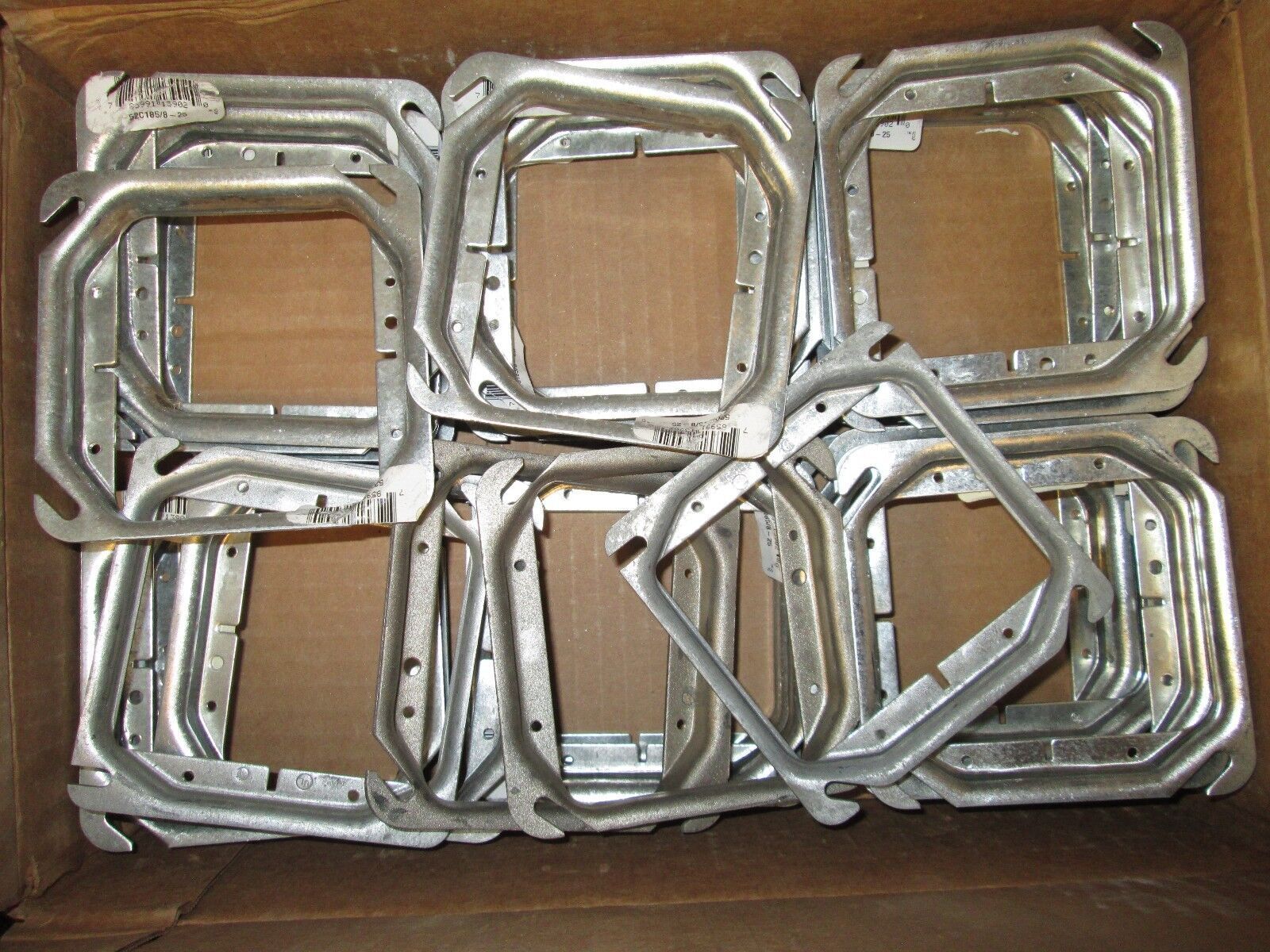 Thomas & Betts 4" Square Device Ring 52C185/8-25 Raised 5/8" *Box of 25* New