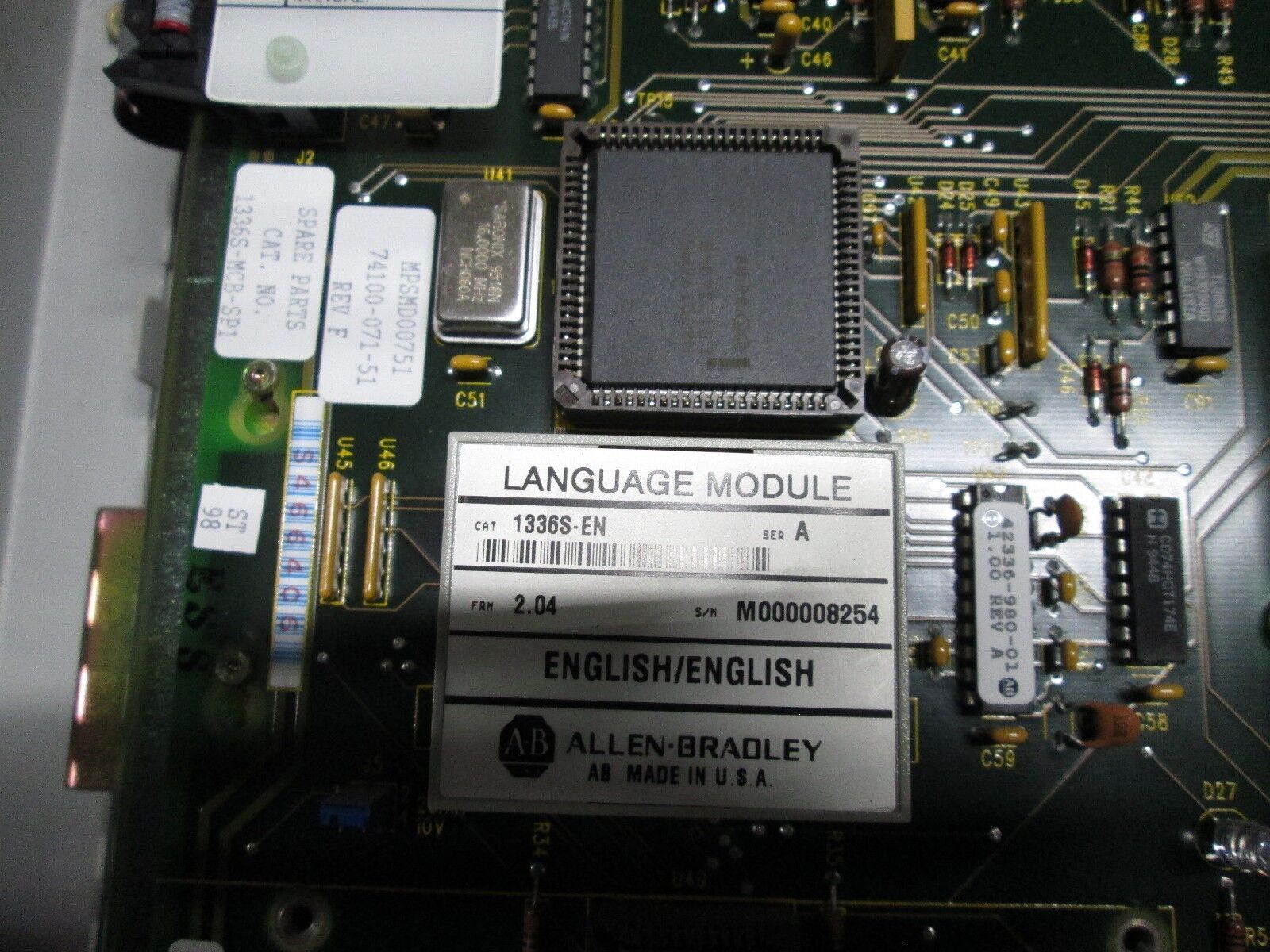 Allen-Bradley 1336 Plus AC Drive w/ Bypass 1336S-B010-AX-EN-L6 10HP 3Ph Used