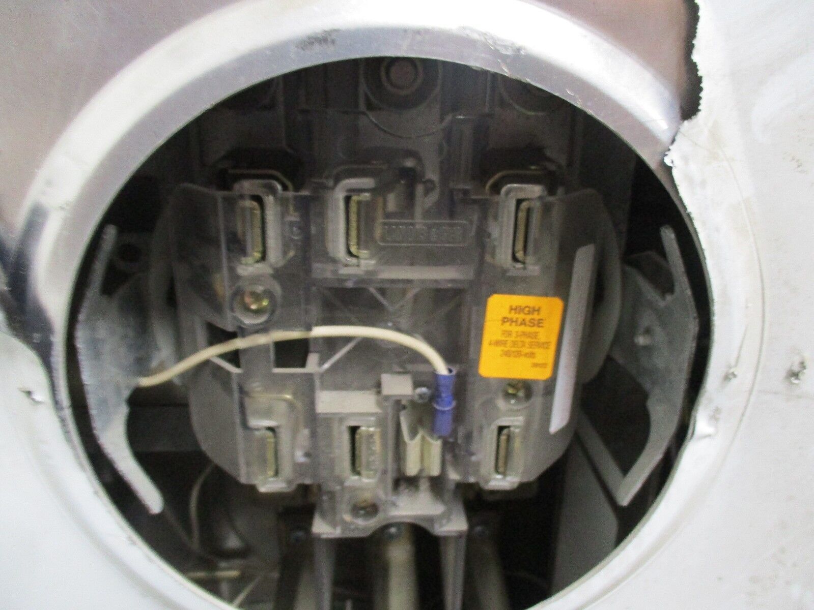 Erickson 3-Position Meter Stack CM87-3 3R Enclosure w/ Breaker ED3125 1200A Used