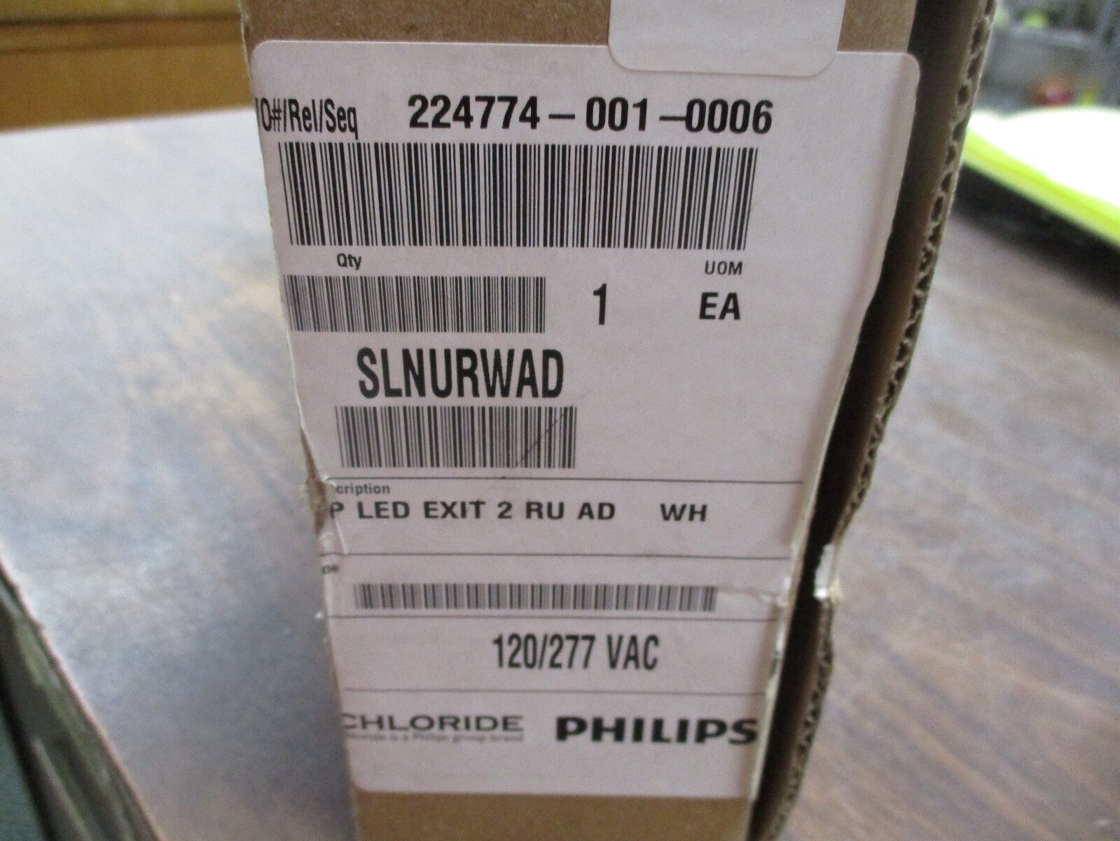 Philips Plastic LED Exit Sign SLNURWAD New Surplus