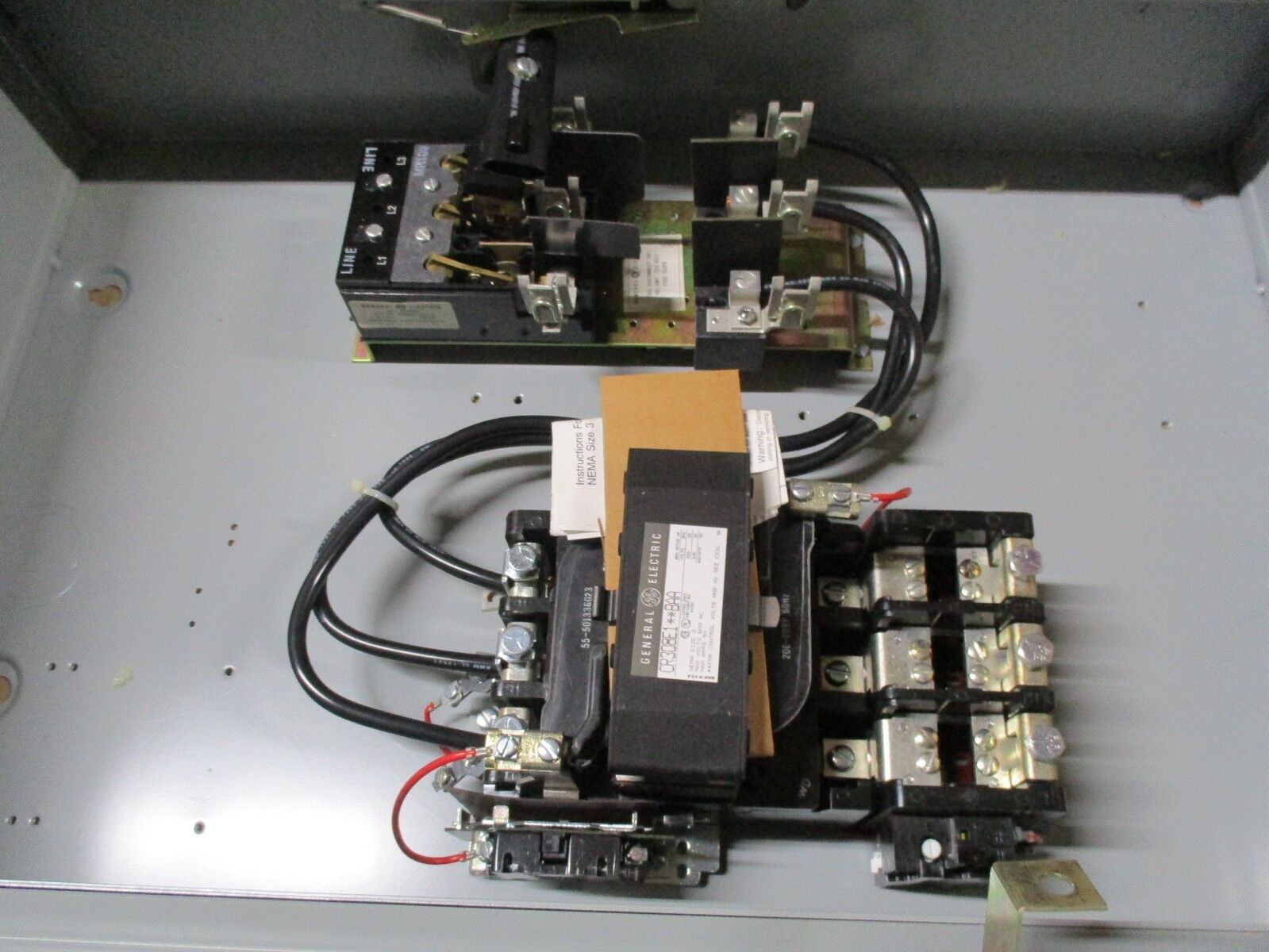 GE Size 3 Combination CR308E123BAA 90A 600V 200-208V Coil New Surplus