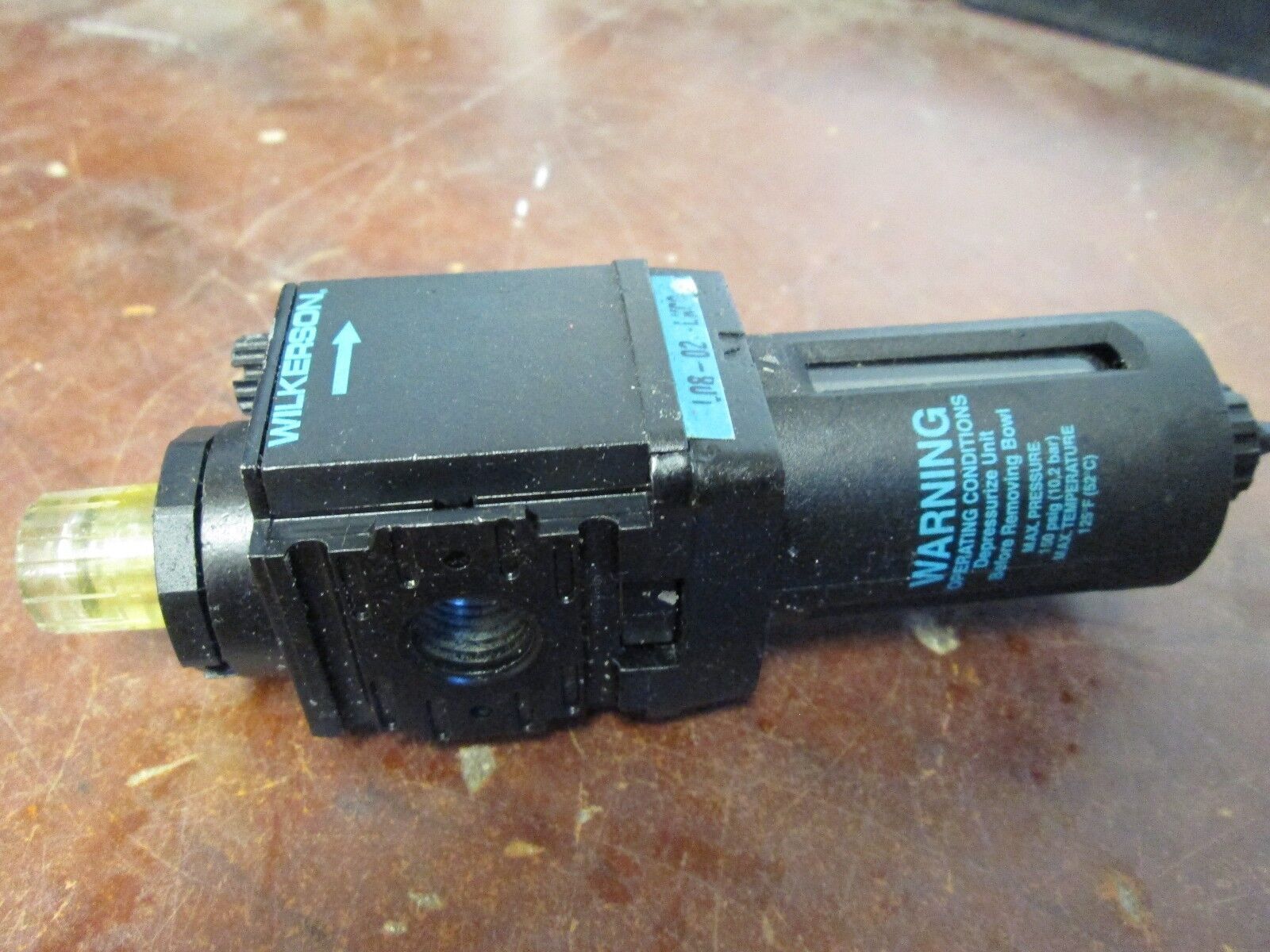 Wilkerson Modular Air Line Lubricator L08-02-LK00 Pressure: 150 PSIG Max Used