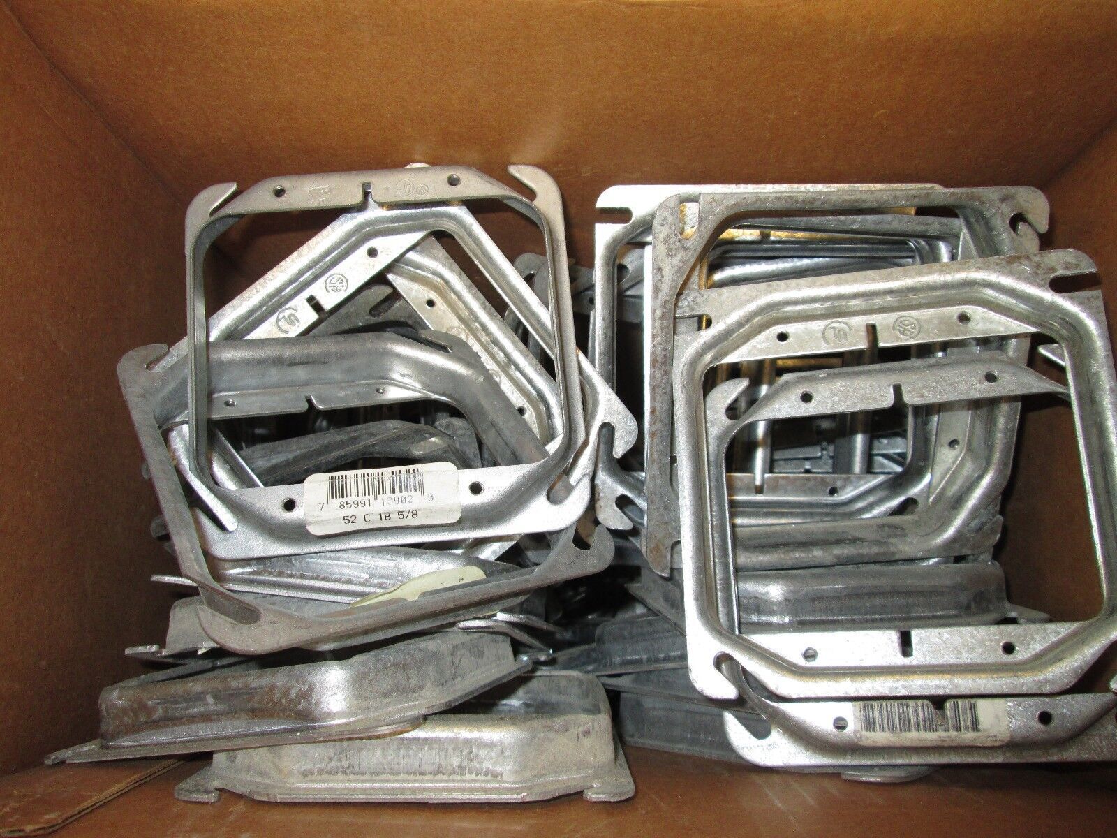 Misc Brands 4" Square Outlet Box Cover Raised 5/8" *Box of 75* New Surplus