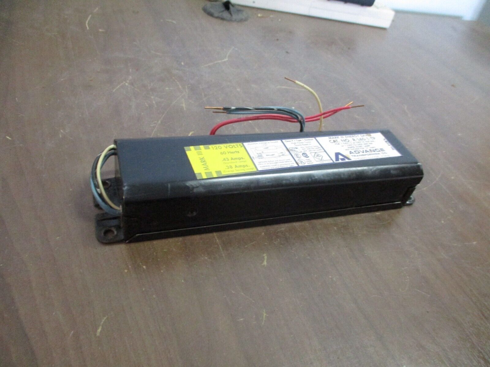 Advance Mark III Ballast R-140-1-TP 120V 60Hz New Surplus