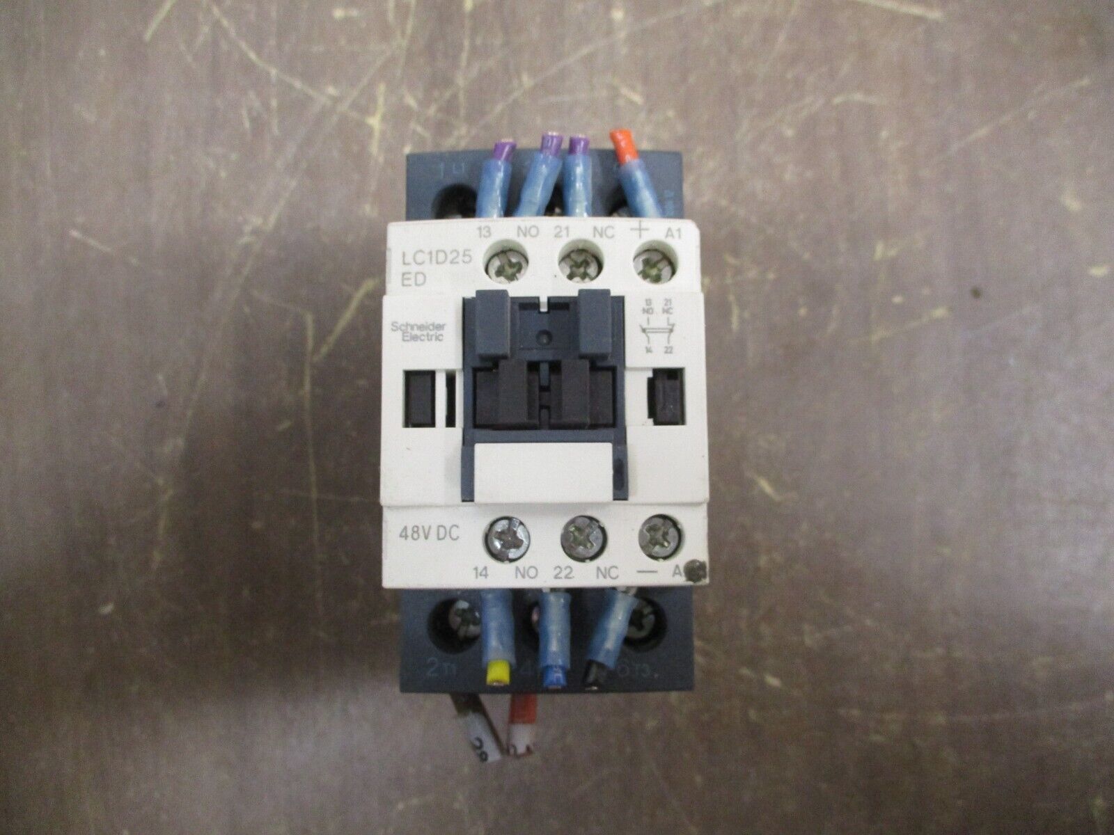 Schneider Electric Contactor LC1D25ED 48VDC Coil 25A Used