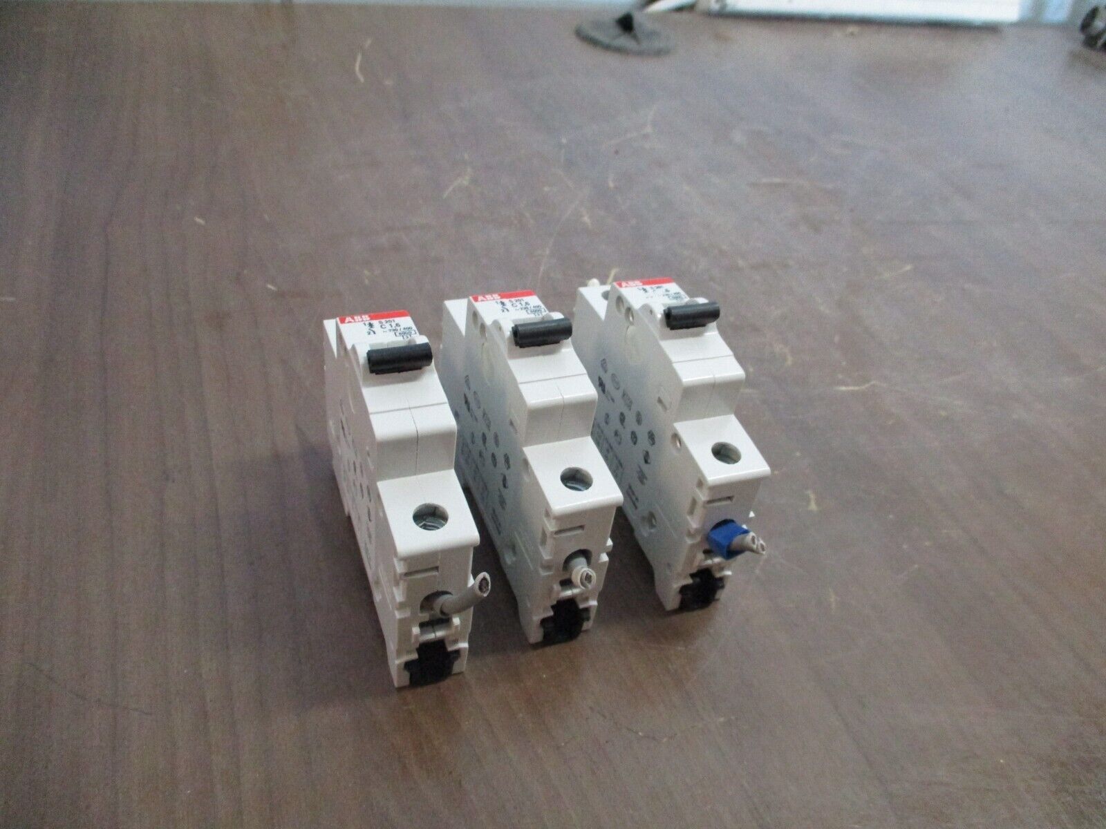 ABB Circuit Breaker S201-C1,6 1.6A 230/400V 1P *Lot of 3* Used