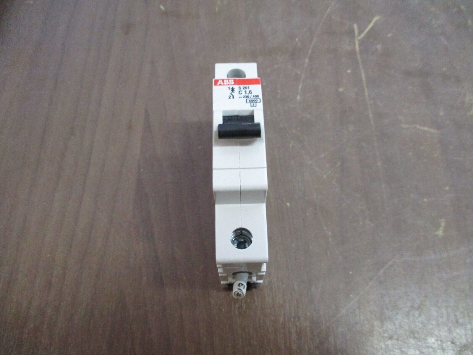 ABB Circuit Breaker S201-C1,6 1.6A 230/400V 1P *Lot of 3* Used