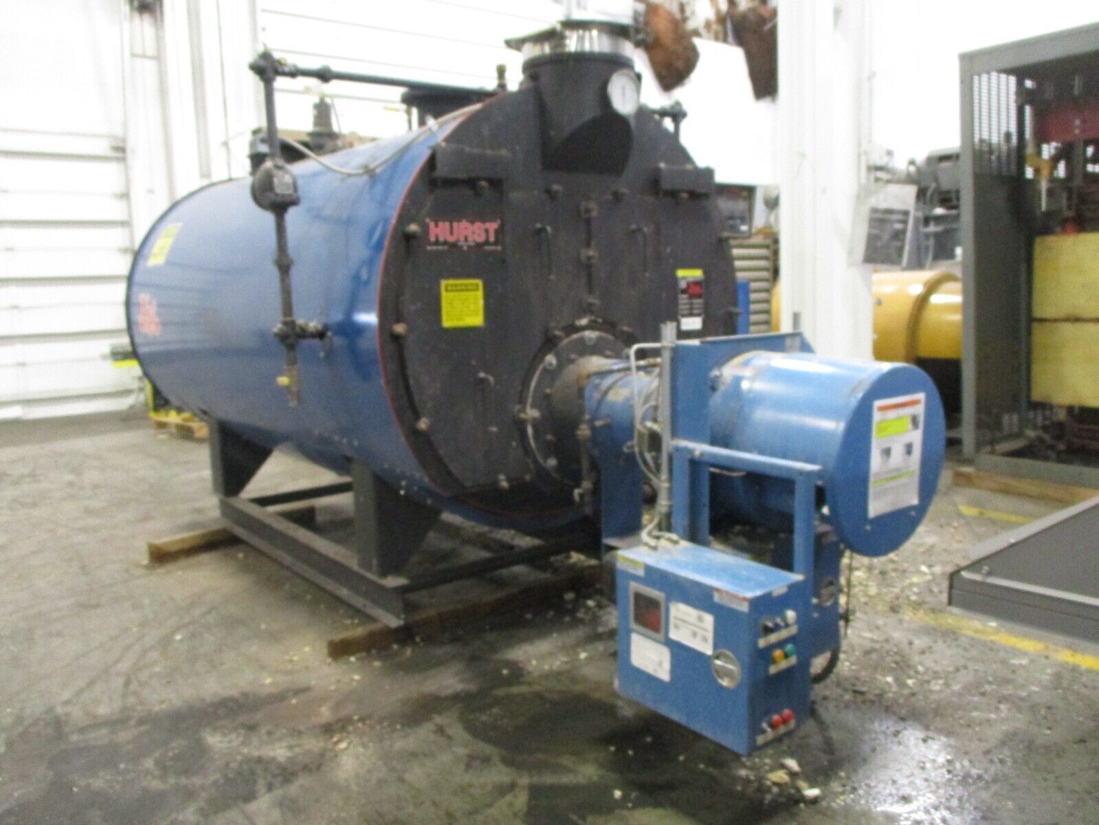 Hurst Series 500 Firetube Boiler 100HP 500 SQ FT Heating Surface MFD 2005 Used