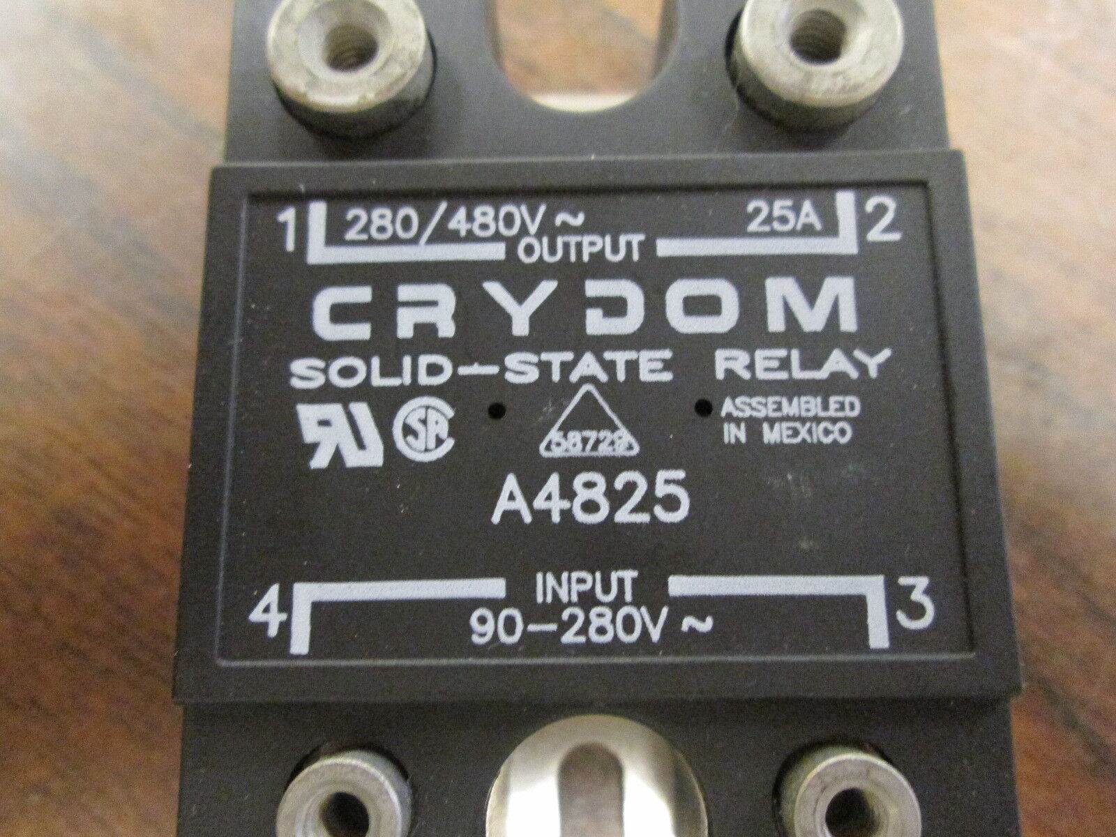 Crydom Solid State Relay A4825 Input:9-280VAC Output:280/480VAC 25A New Surplus