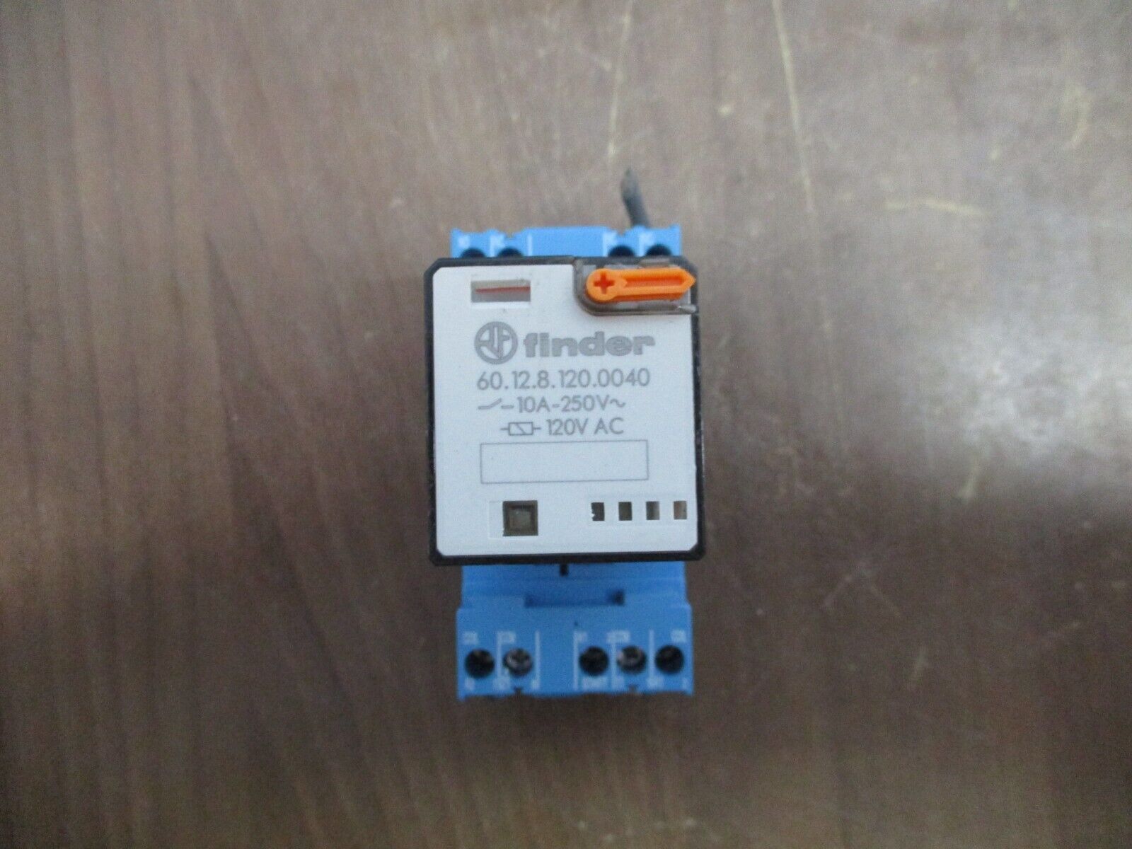 Finder Relay 60.12.8.120.0040 120V Coil w/ Base Used