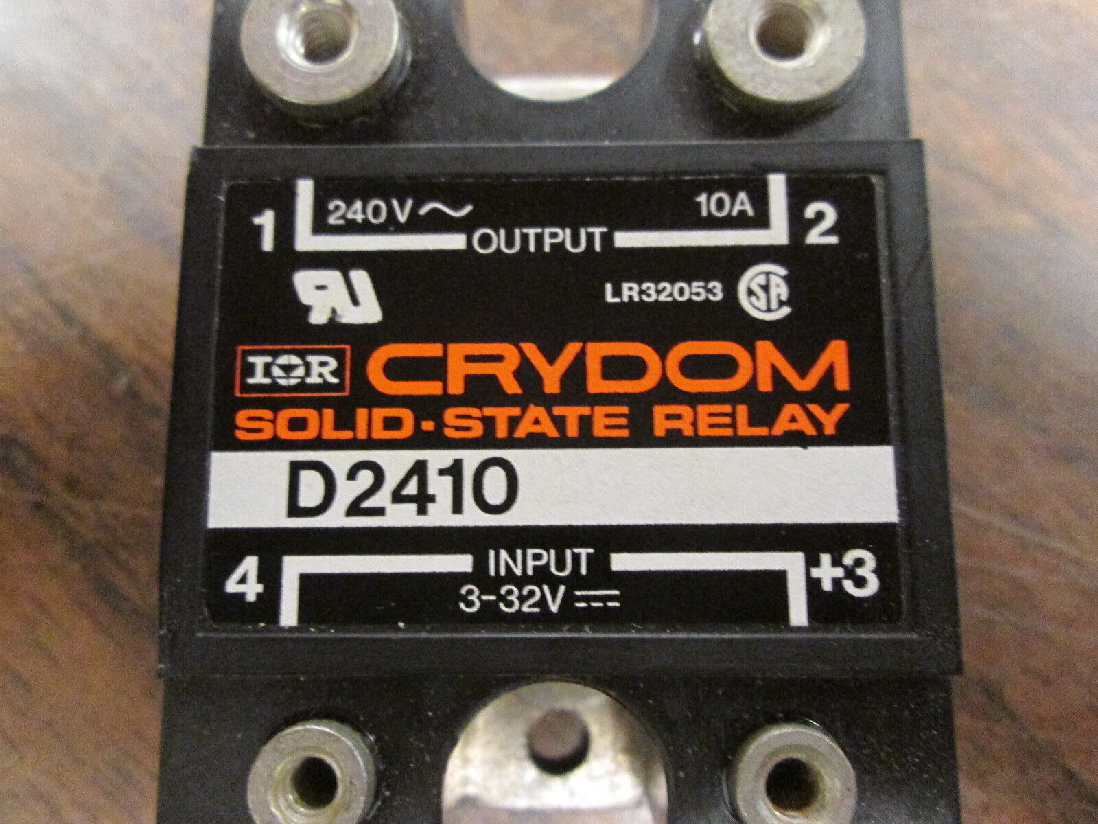 Crydom Solid State Relay D2410 Input:3-32VDC Output: 240VAC 10A New Surplus