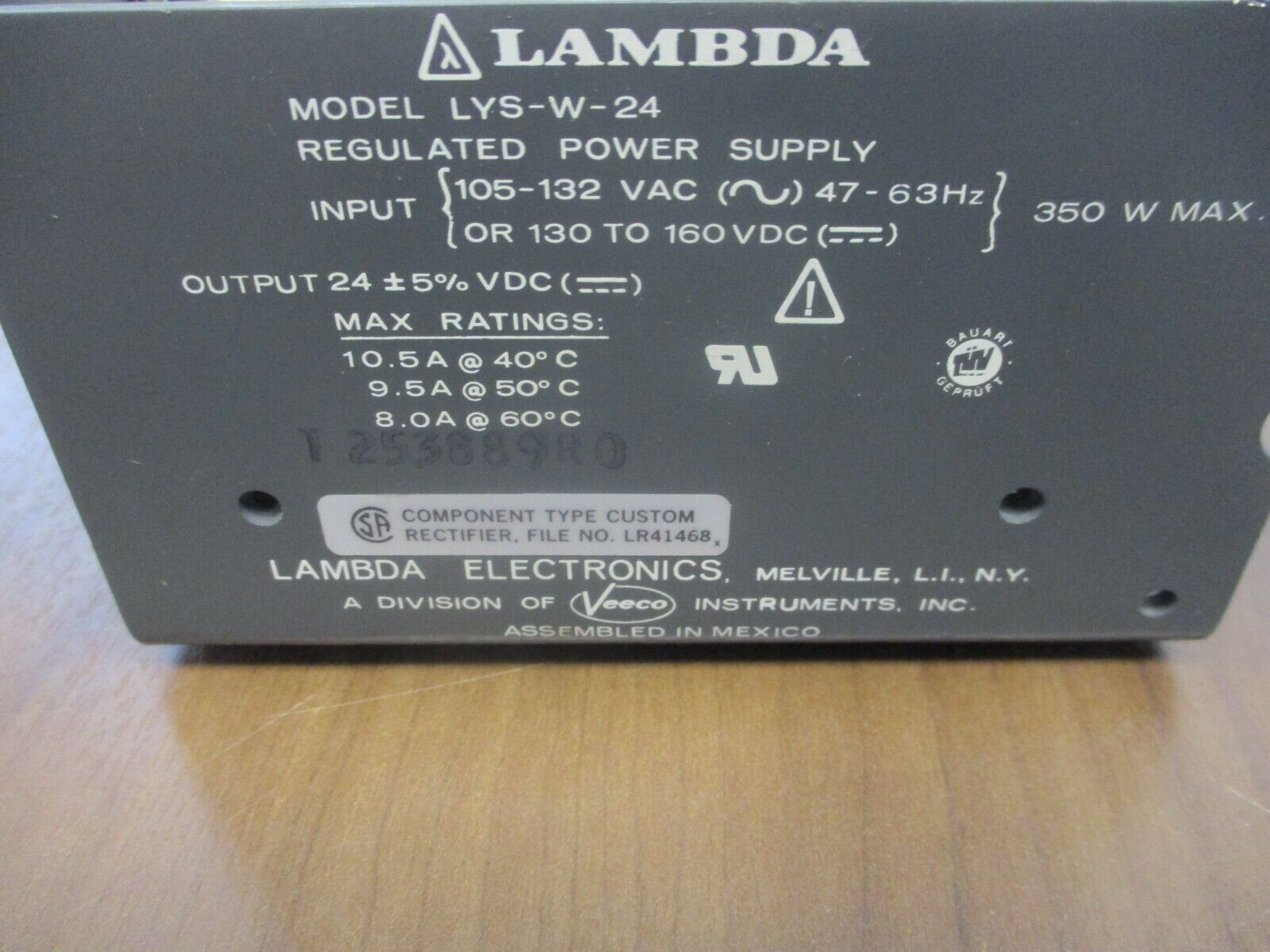 Lambda Regulated Power Supply LYS-W-24 350W Used