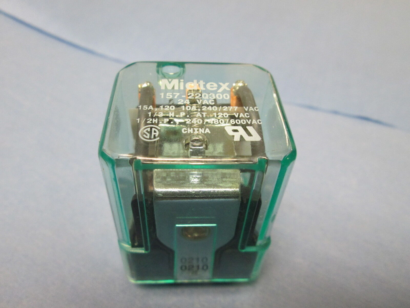 Mars Enclosed Switching Relay 43063, 24v coil 12amp, Lot of 2