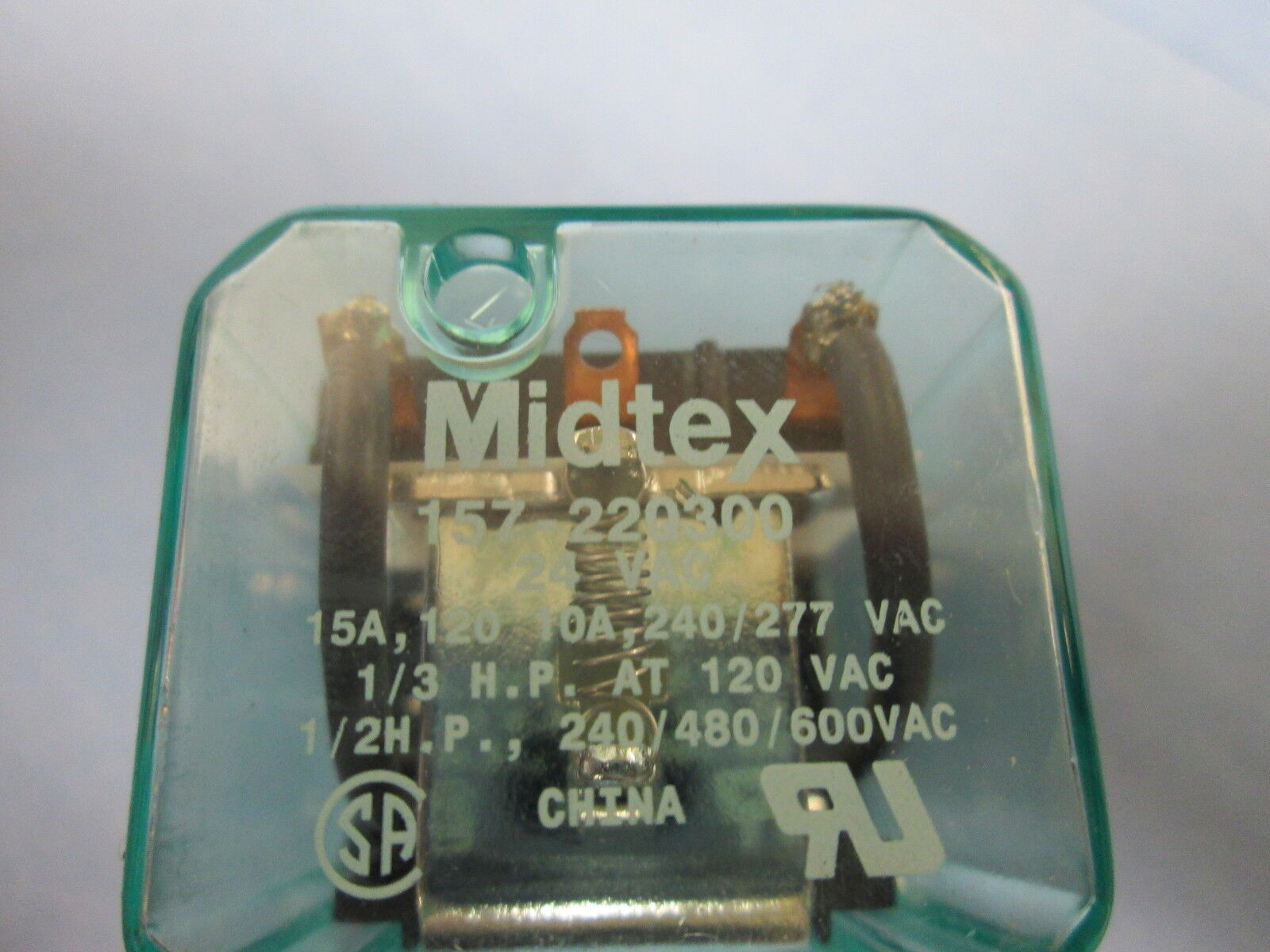 Mars Enclosed Switching Relay 43063, 24v coil 12amp, Lot of 2