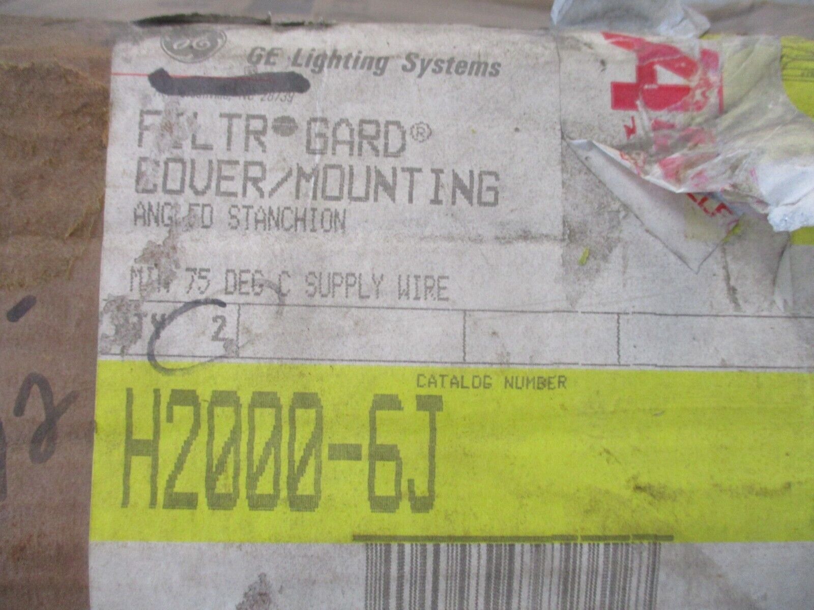 GE Filtr Gard Cover/Mounting H2000-6J Angled Stanchion *New Surplus*