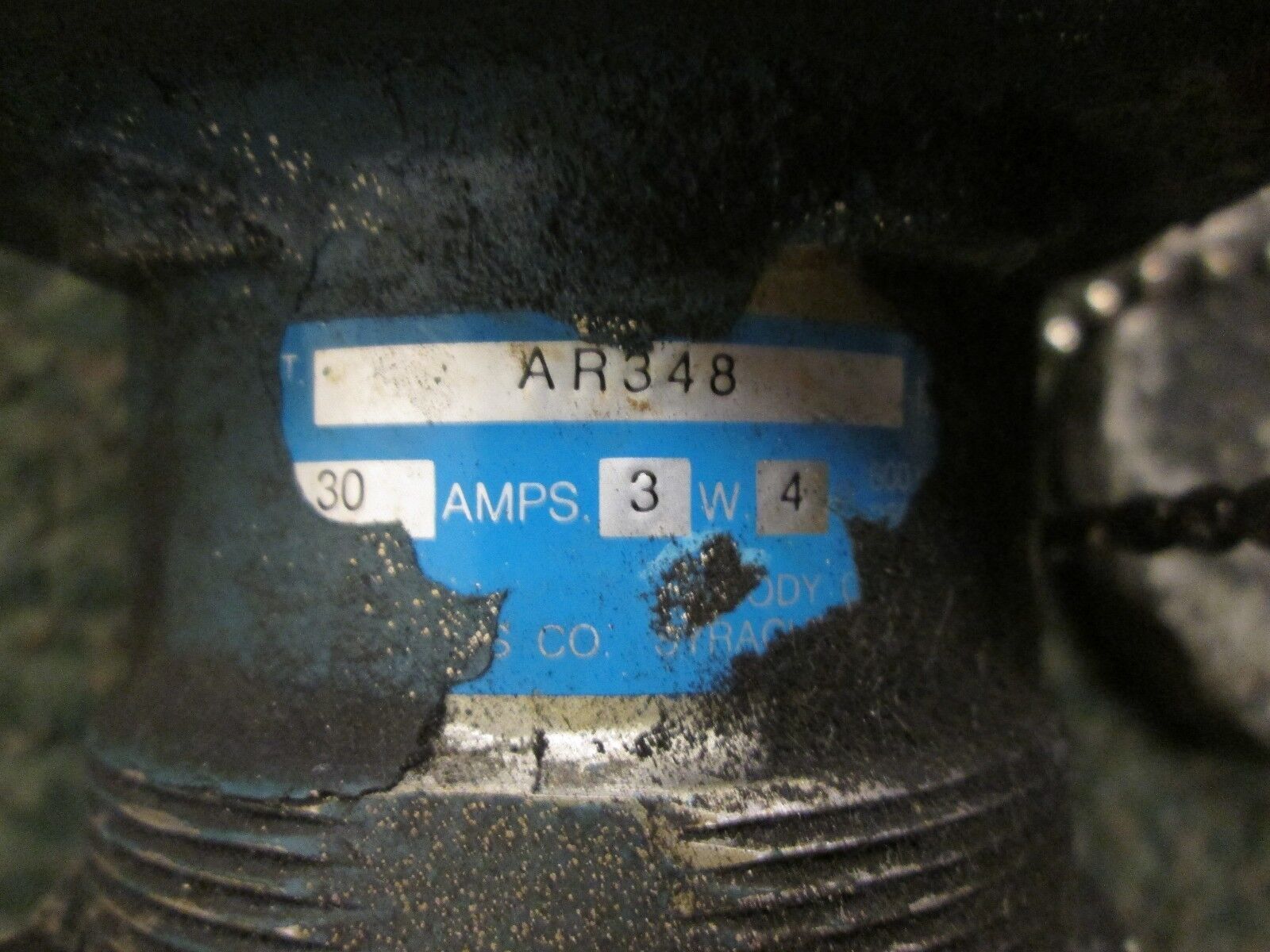 Crouse-Hinds Plug & Receptacle Set APJ-3485 AR348 30A 600V 3W 4P Used