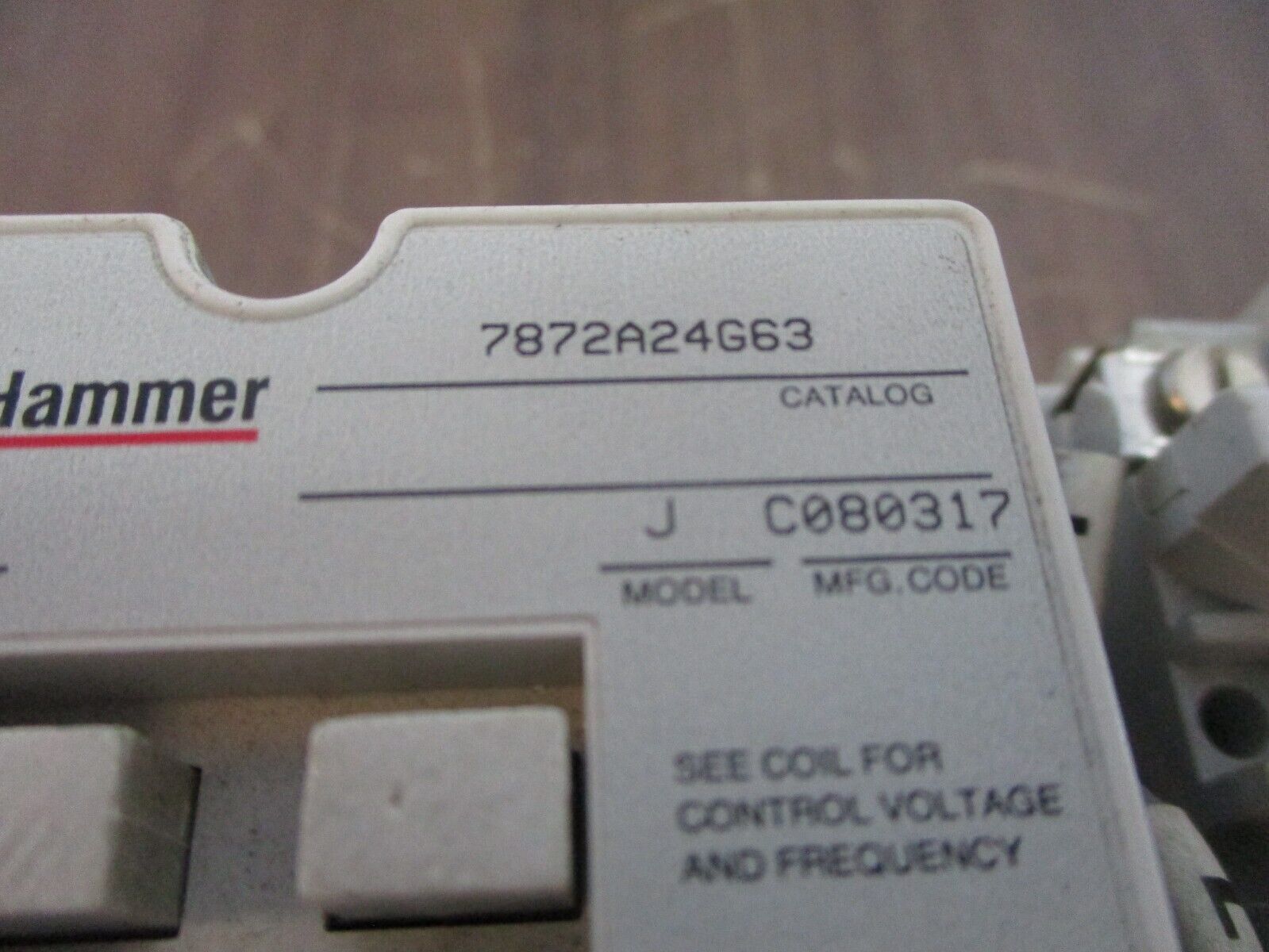 Cutler-Hammer Size 1 Reversing Contactor 7872A24G63 120V Coil 27A Used