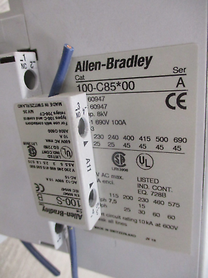 Allen-Bradley Contactor 100-C85*00 Ser. A 120V Coil 100A 600V Used
