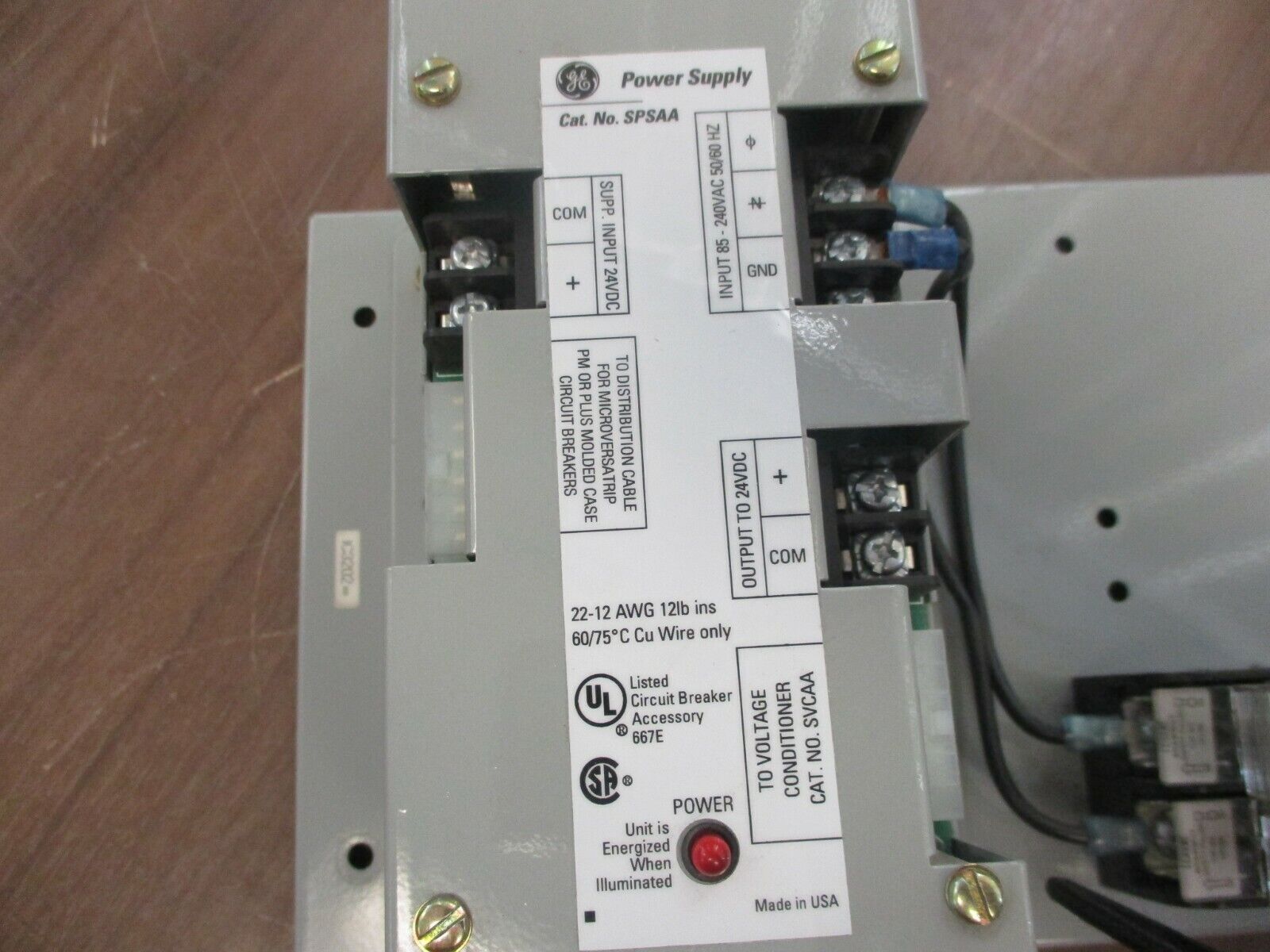 GE Power Supply Plate SPSA208 208V 50/60Hz Used