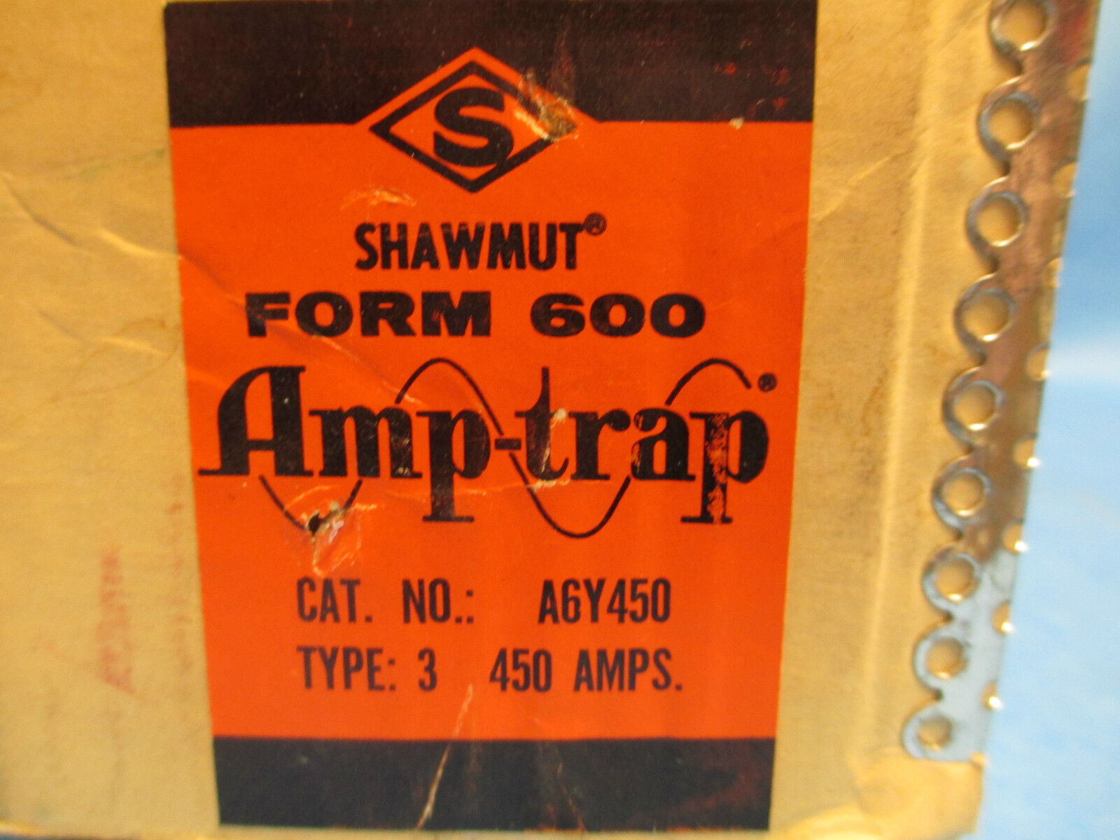 Shawmut A6Y450 Type 3 450A Amp-trap Form 600 *New In Box*