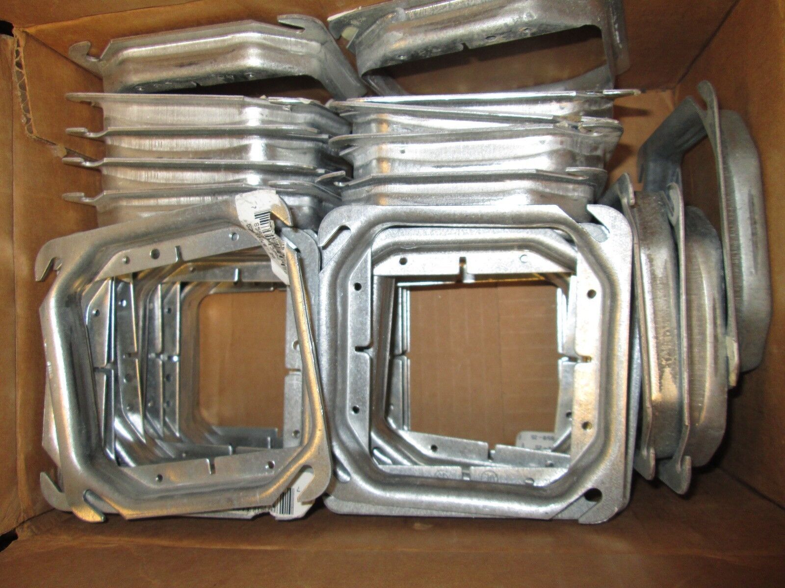 Misc Brand 2 Gang Box Cover 4" Square Raised 5/8" *Box of 30* New Surplus