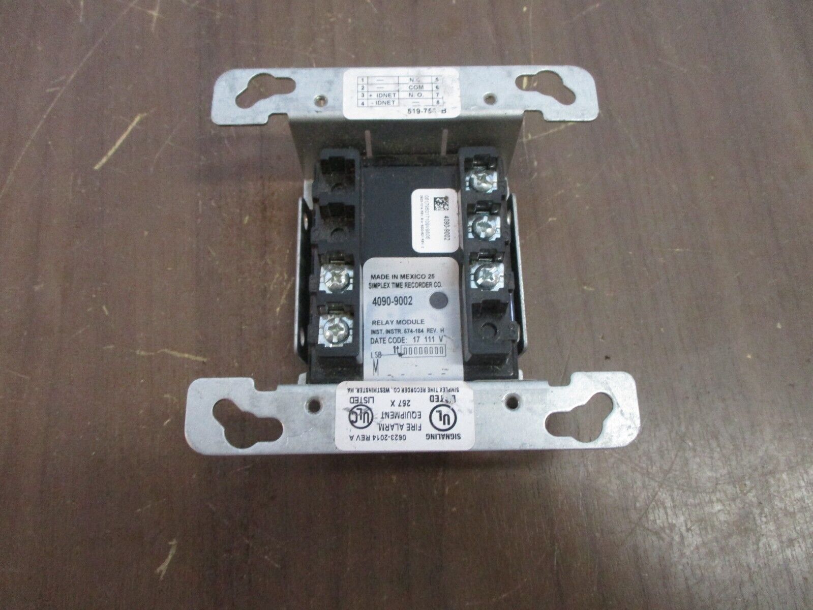 Simplex Relay Module 4090-9002 Used