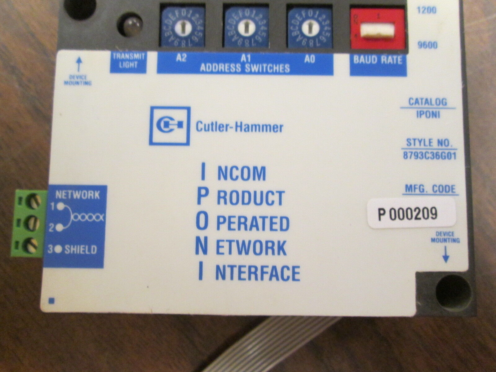 Cutler-Hammer IPONI Module 8793C36G01 Used