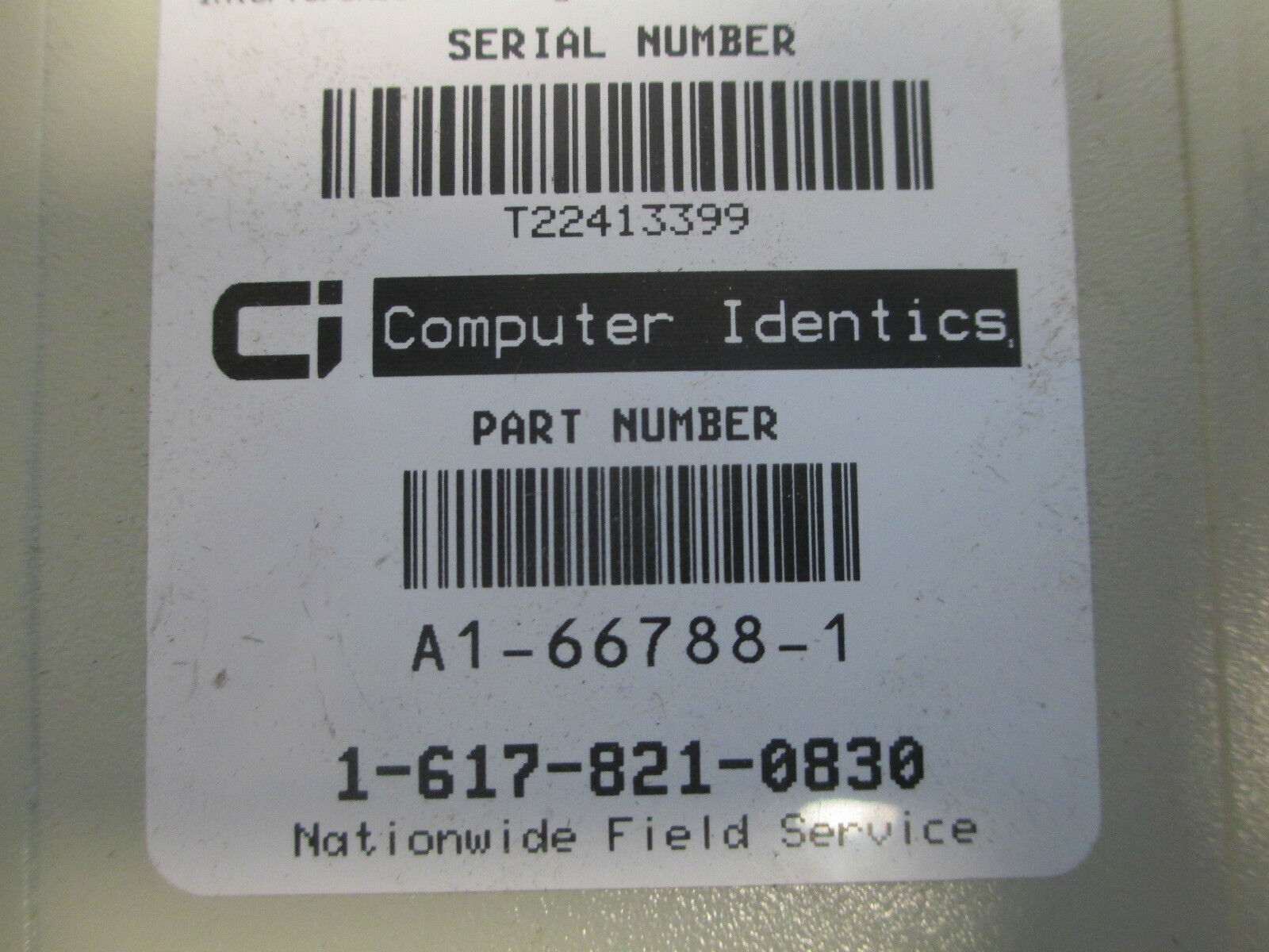 Computer Identics ScanStar 101, A1-66788-1