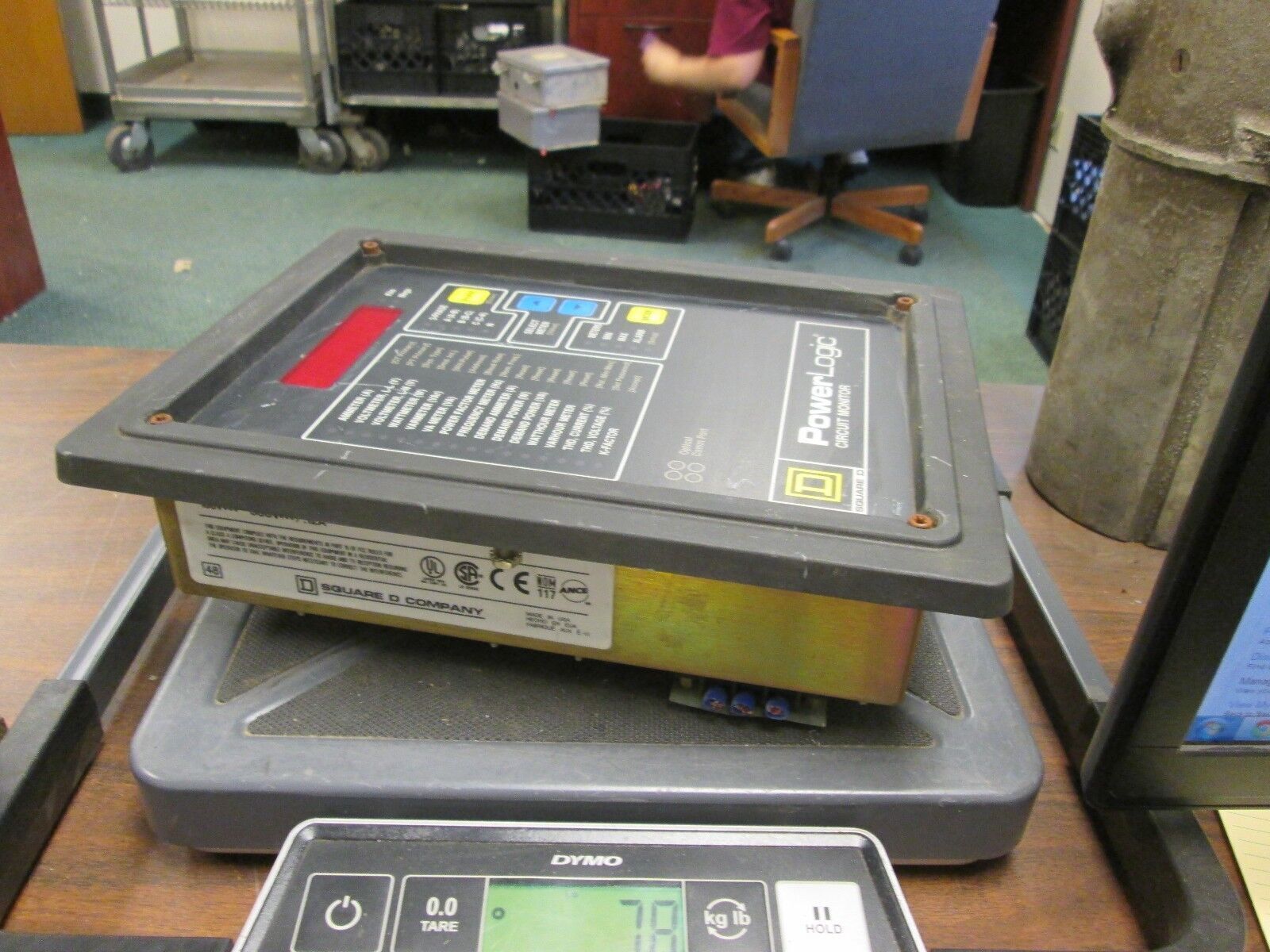 Square D Power Logic Circuit Monitor 3020 CM-2350 100-264VAC 20-27VA