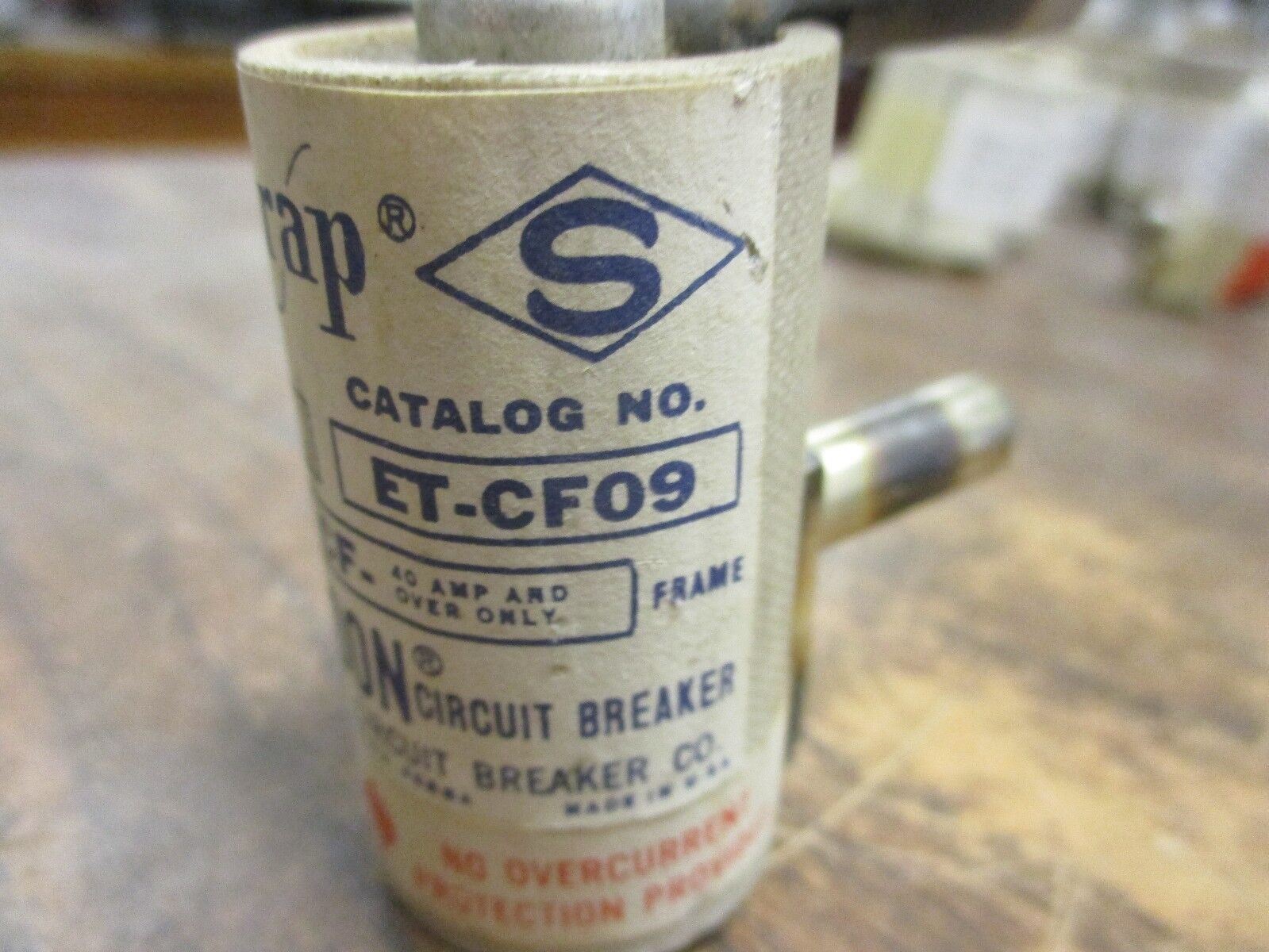 ITE Amp-Trap A6FA Fuse ET-CF09 For Use w/ CF Frame 40A and Over Used