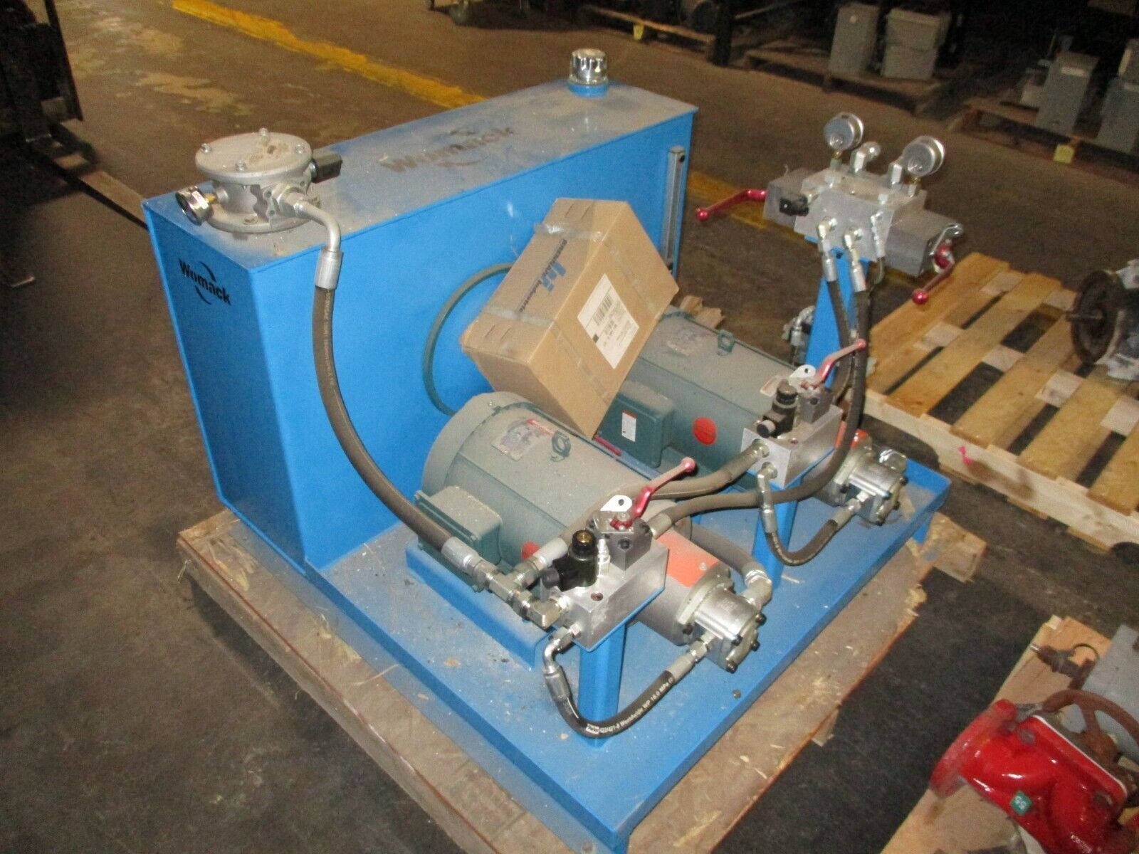 Womark Hydraulic Pump 9 510 290 023 Dual 7.5HP 1765RPM 208/230/460V 3Ph