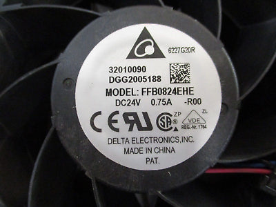 Delta Axial Fan FFB0824EHE 24VDC 0.75A *Lot of 2* Used