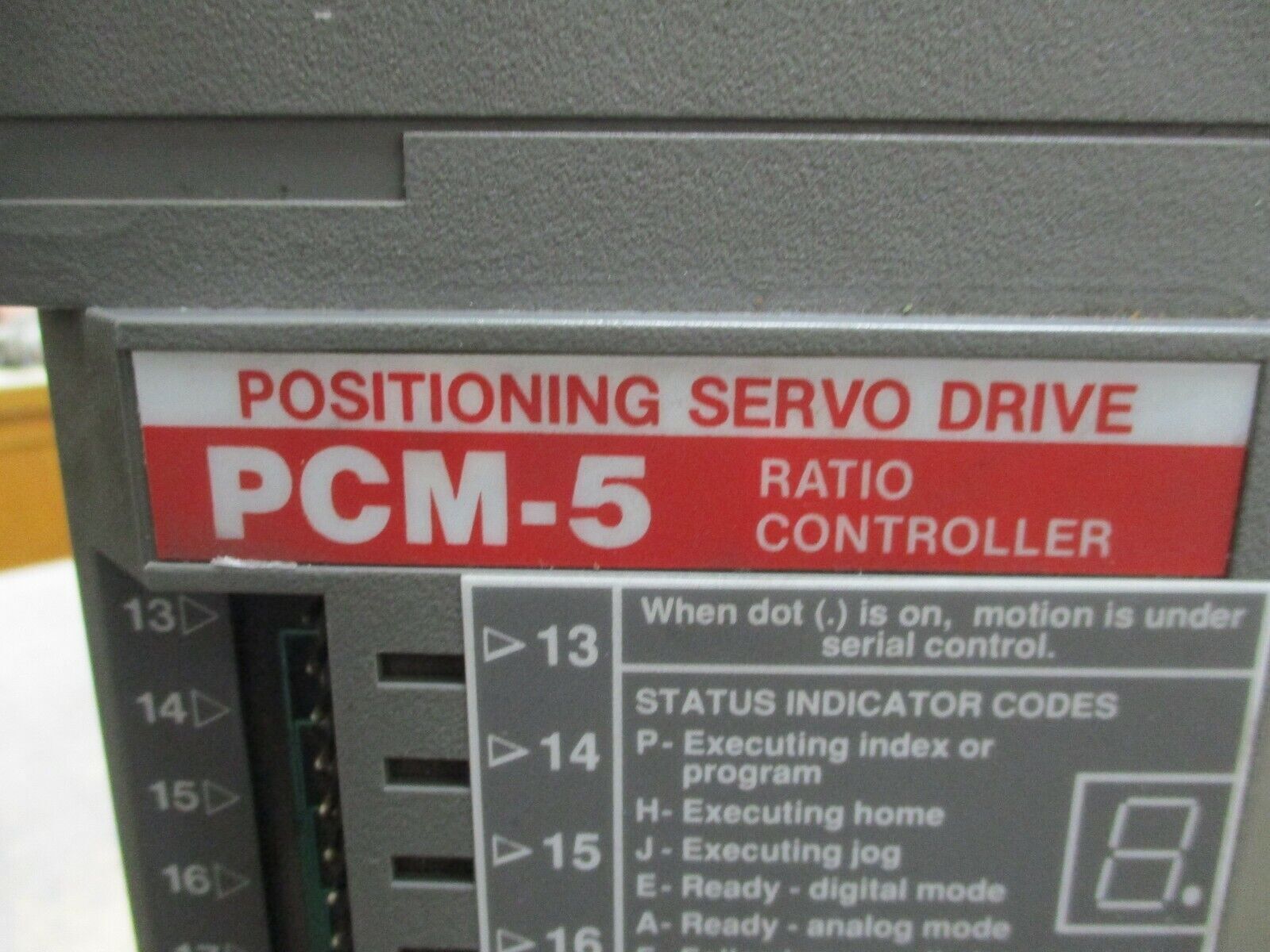 Emerson Positioning Servo Drive Ratio Controller PCM-5 Used