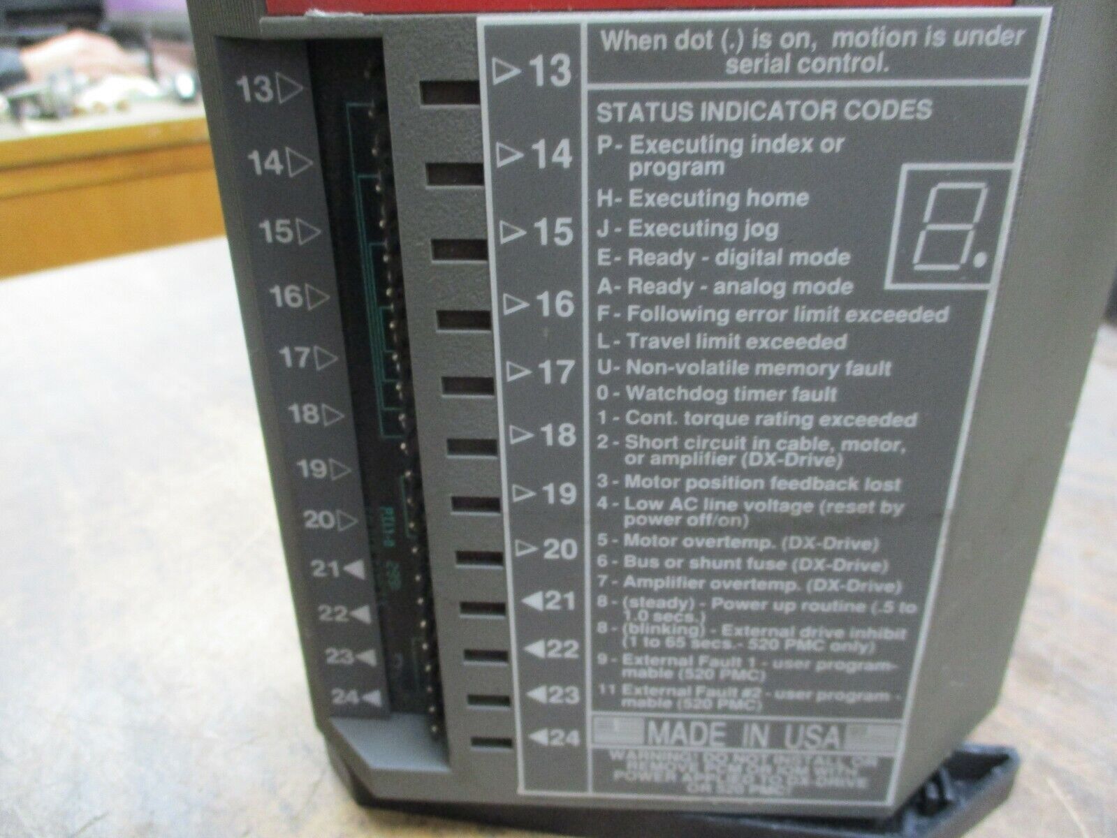Emerson Positioning Servo Drive Ratio Controller PCM-5 Used