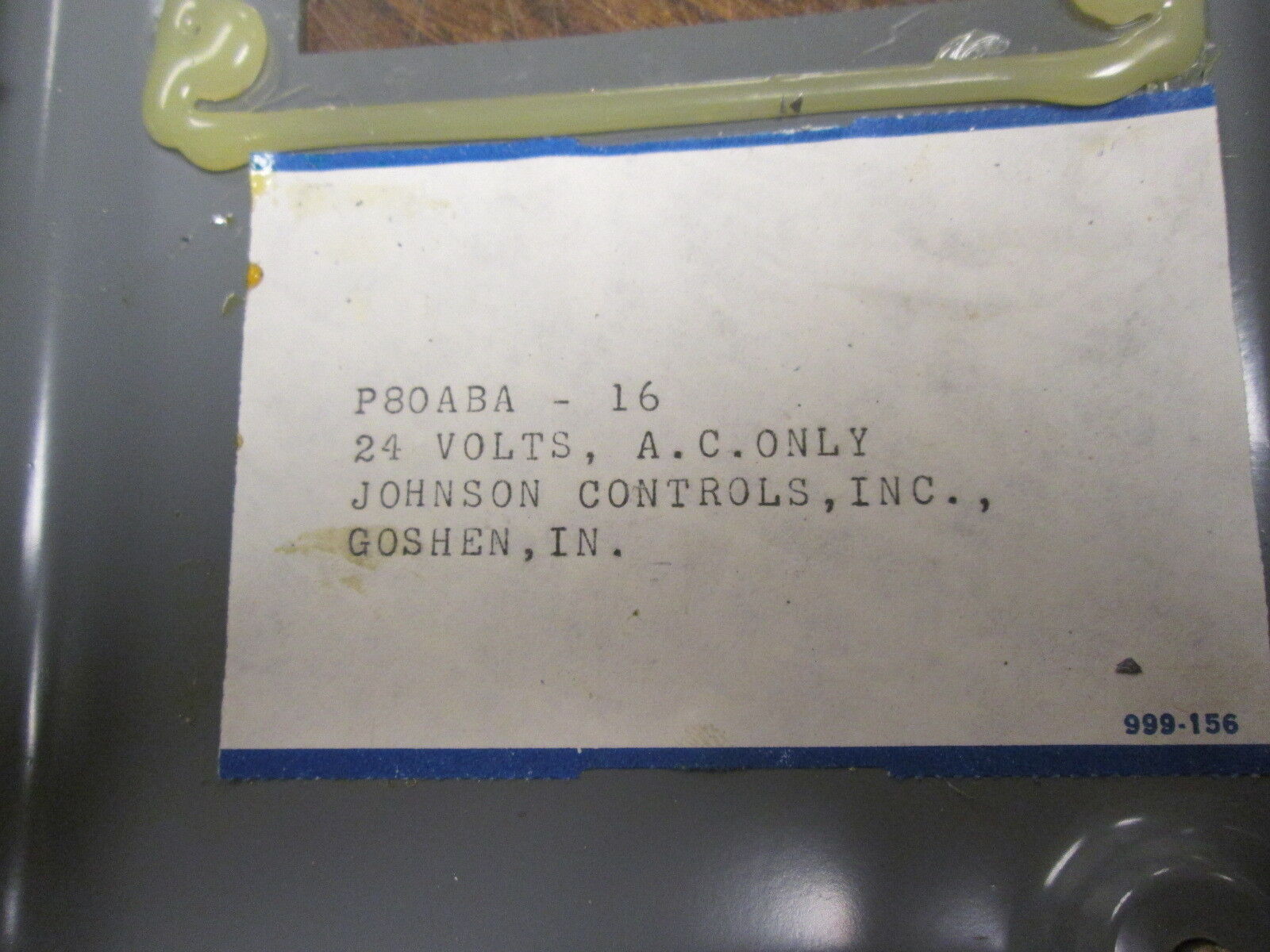Johnson Controls Pressure Switch P80ABA-16 24VAC Used