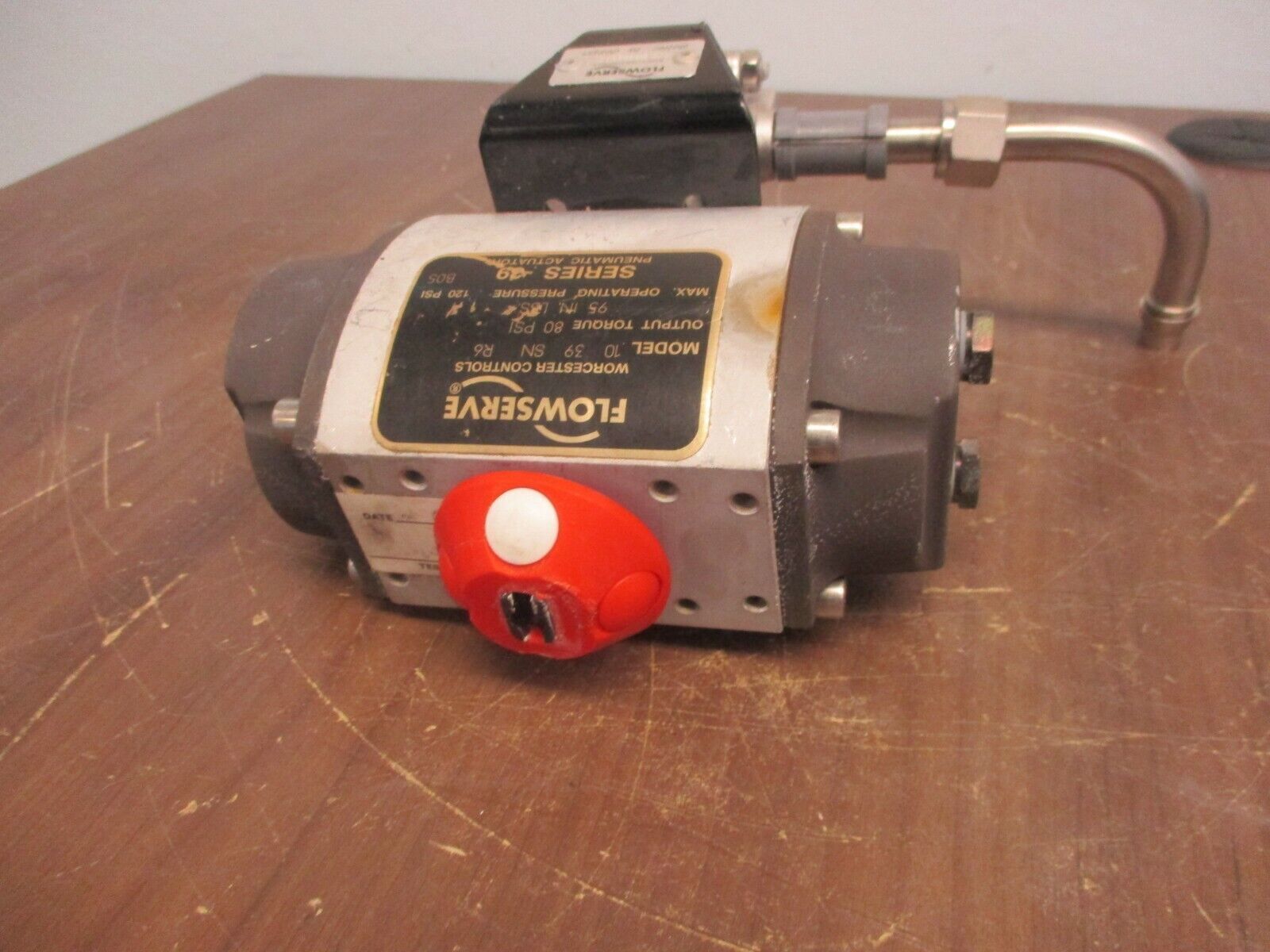 Flowserve Series 39 Pneumatic Actuator w/ Valve 10 39 SN R6 Max Pressure: 120PSI