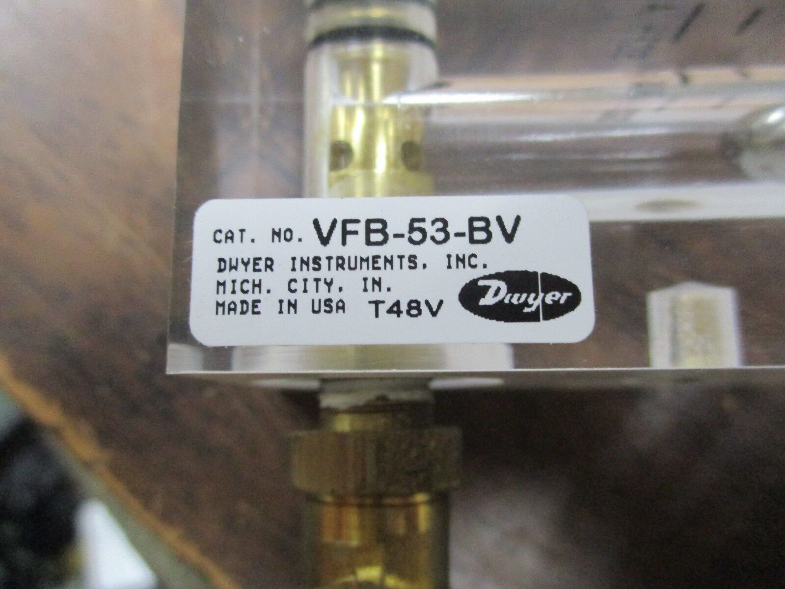 Dwyer Flow Meter VFB-53-BV Used