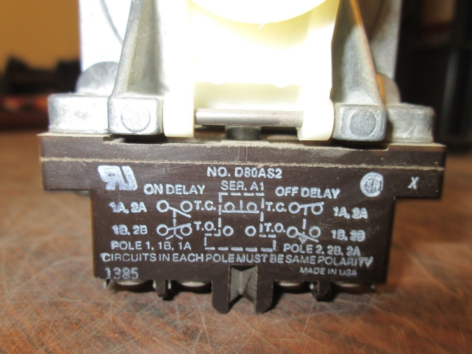 Cutler-Hammer Aux Relay D80AS2 Used