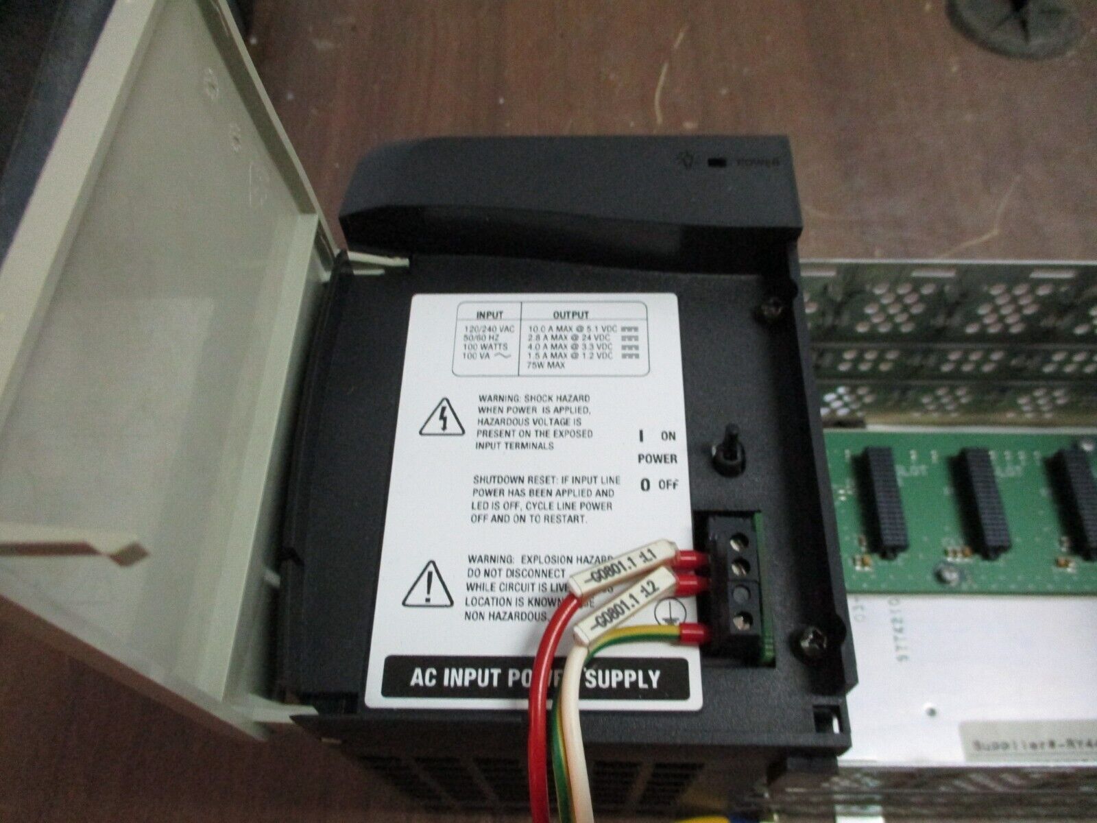 Allen-Bradley 13-Slot Chassis w/ Power Supply 1756-A13B / 1756-PA72C PS Rev. C01