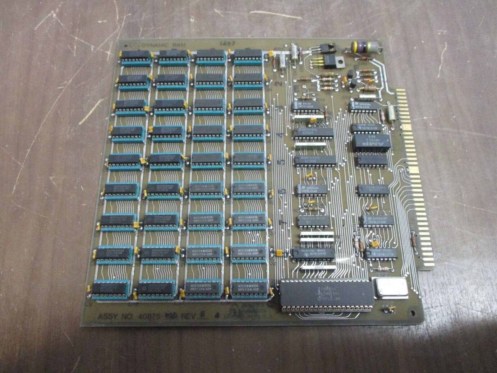 Acurex Dynamic RAM Module 40875-020 Rev. E Used