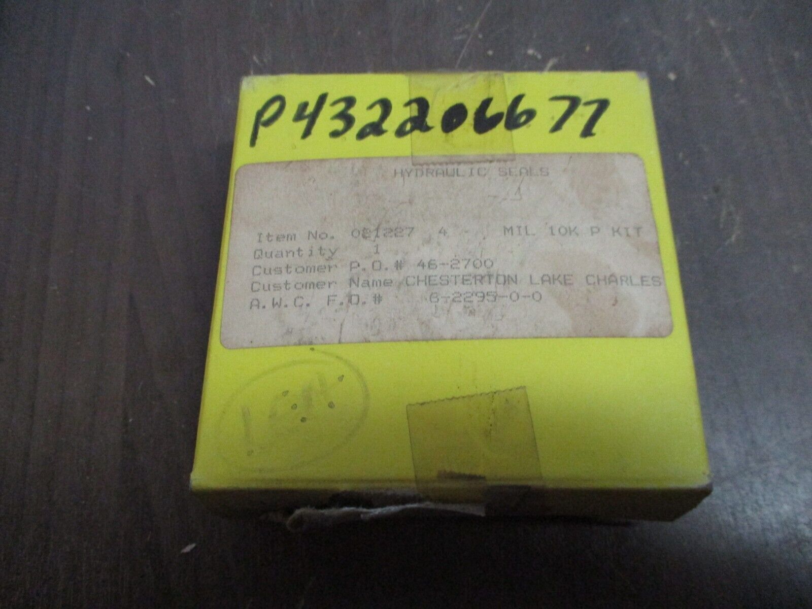 Chesterton Seal Kit 21227 New Surplus