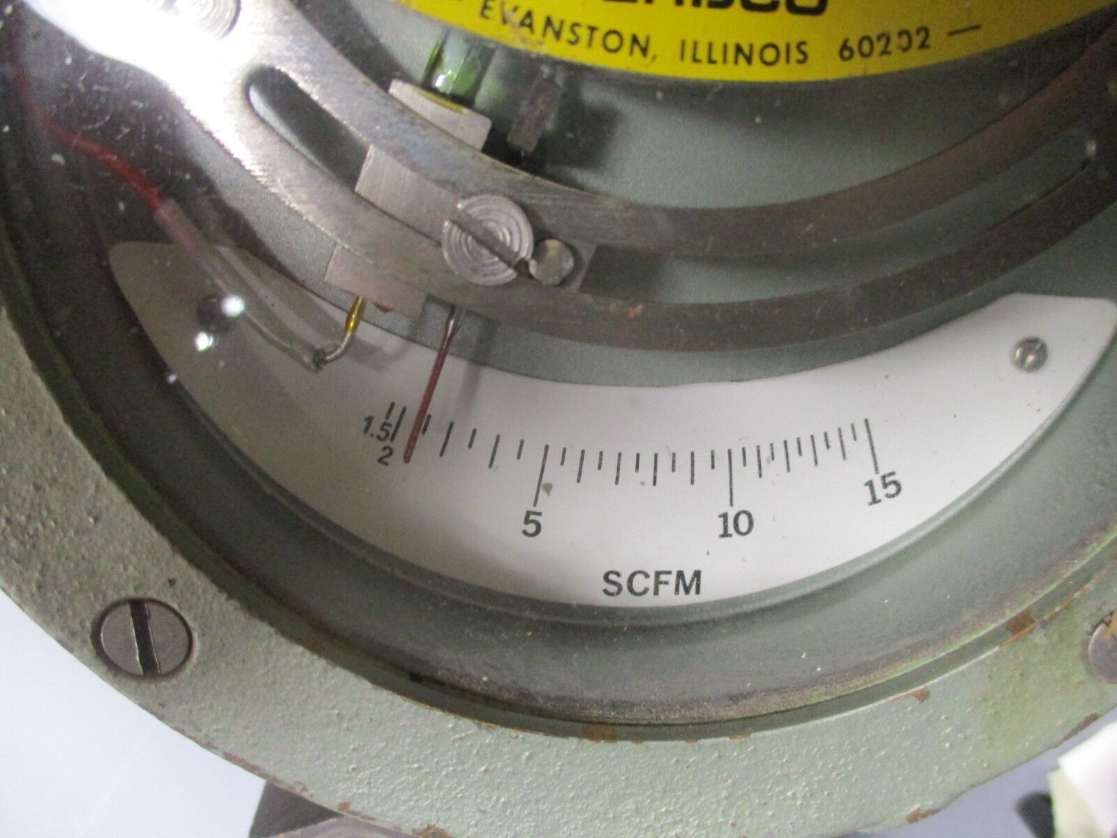 ERDCO 2500 Series Flowmeter 3L-2504BR Fluid: AIR Pressure: 90 OP 200Max Used