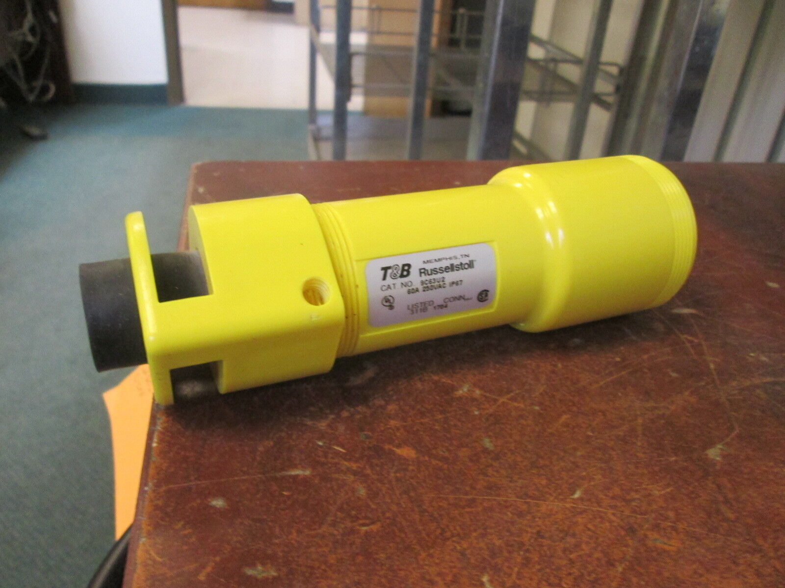Russellstoll Connector 9C63U2 60A 250V Used
