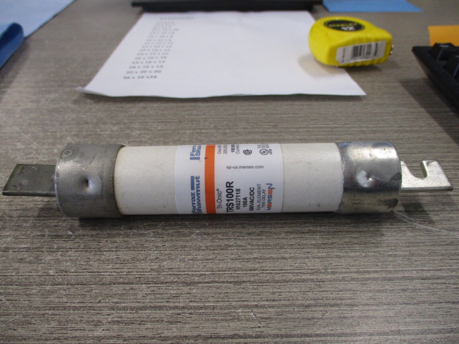 Ferraz Shawmut Tri-Onic Fuse TRS100R 100A 600V Used