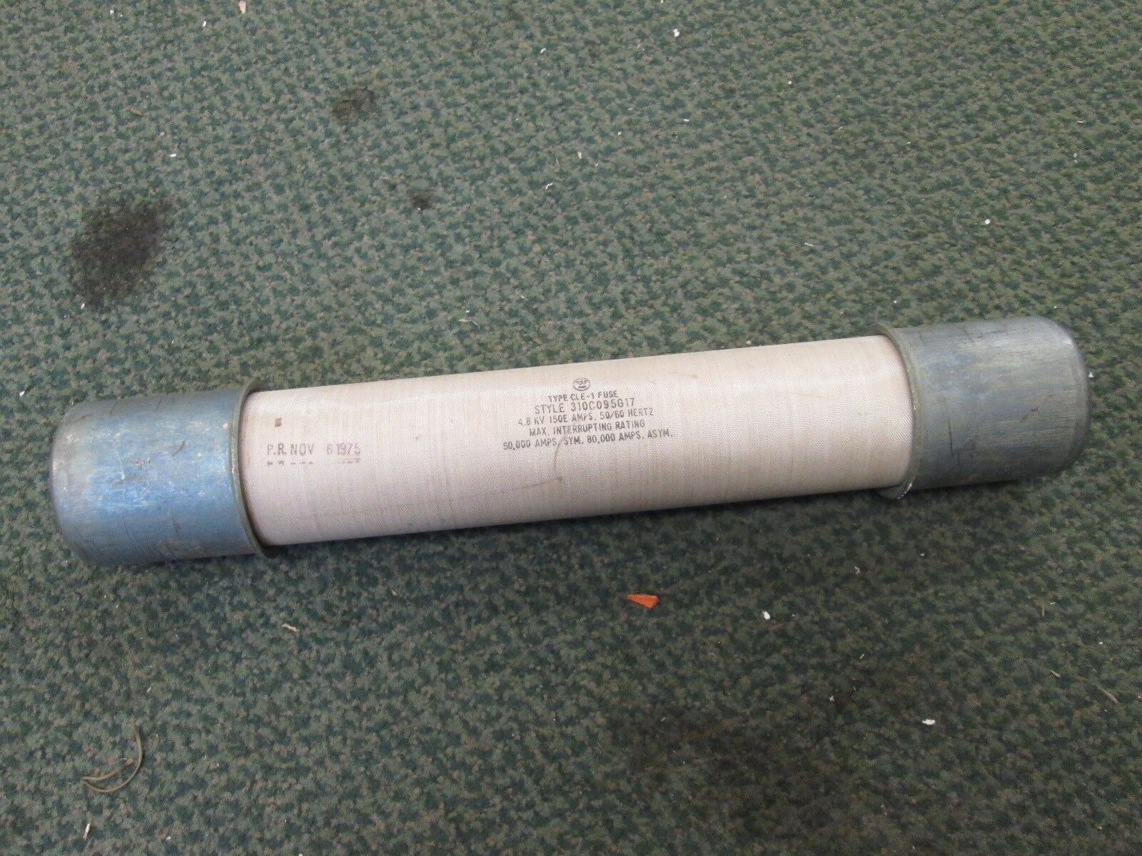 Westinghouse Type CLE-1 Medium Voltage Fuse 310C095G17 150E 4.8KV Used