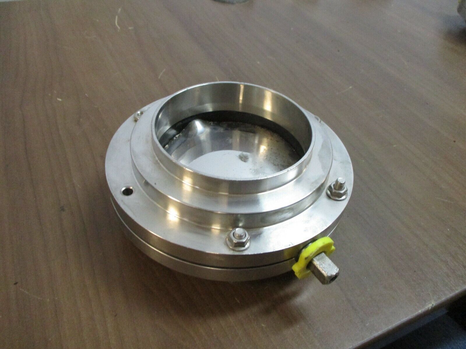 Misc. Brand Stainless Steel Butterfly Valve Size: 4" *No Handle* Used